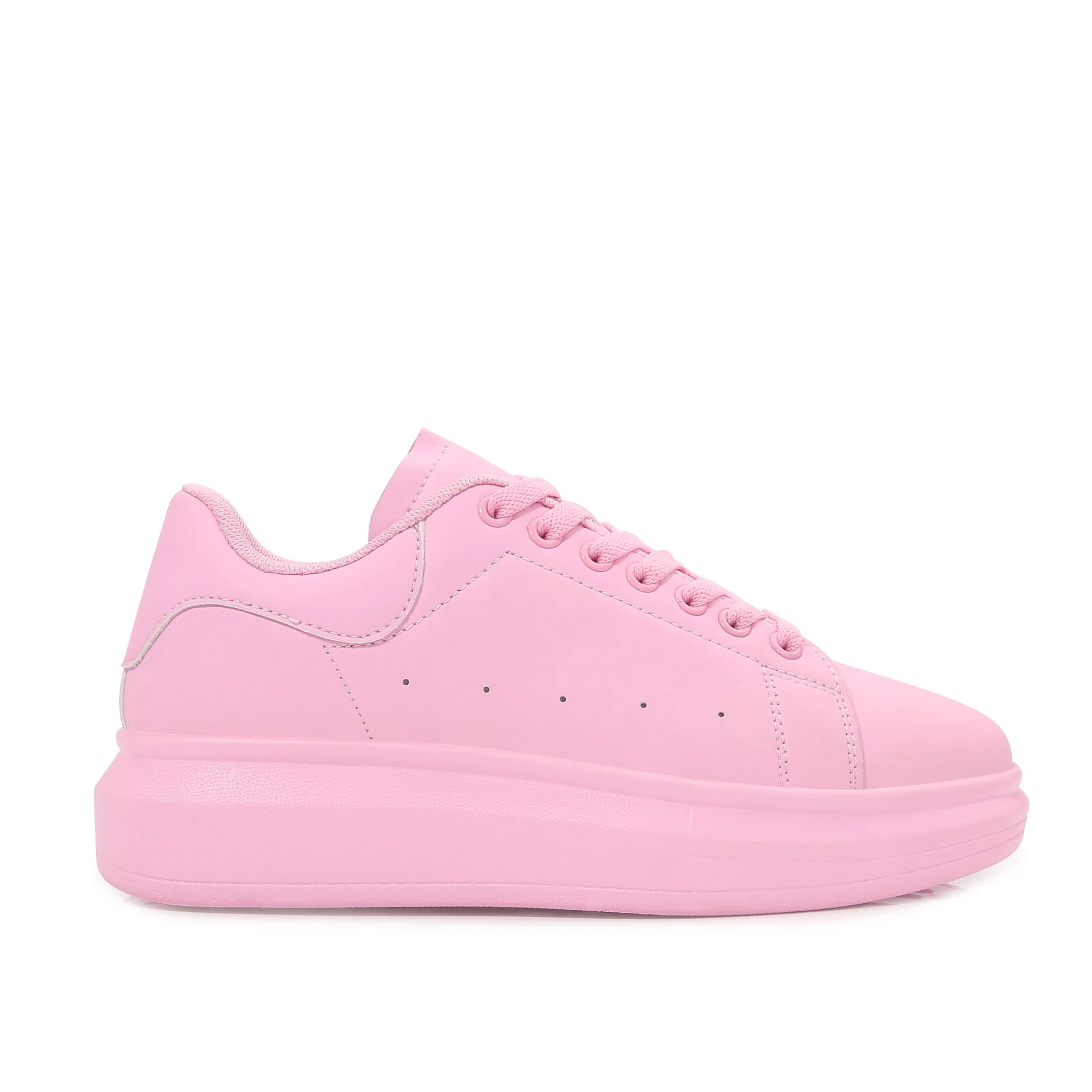 Simplicity Pure Color Platform Sneaker - Image 23