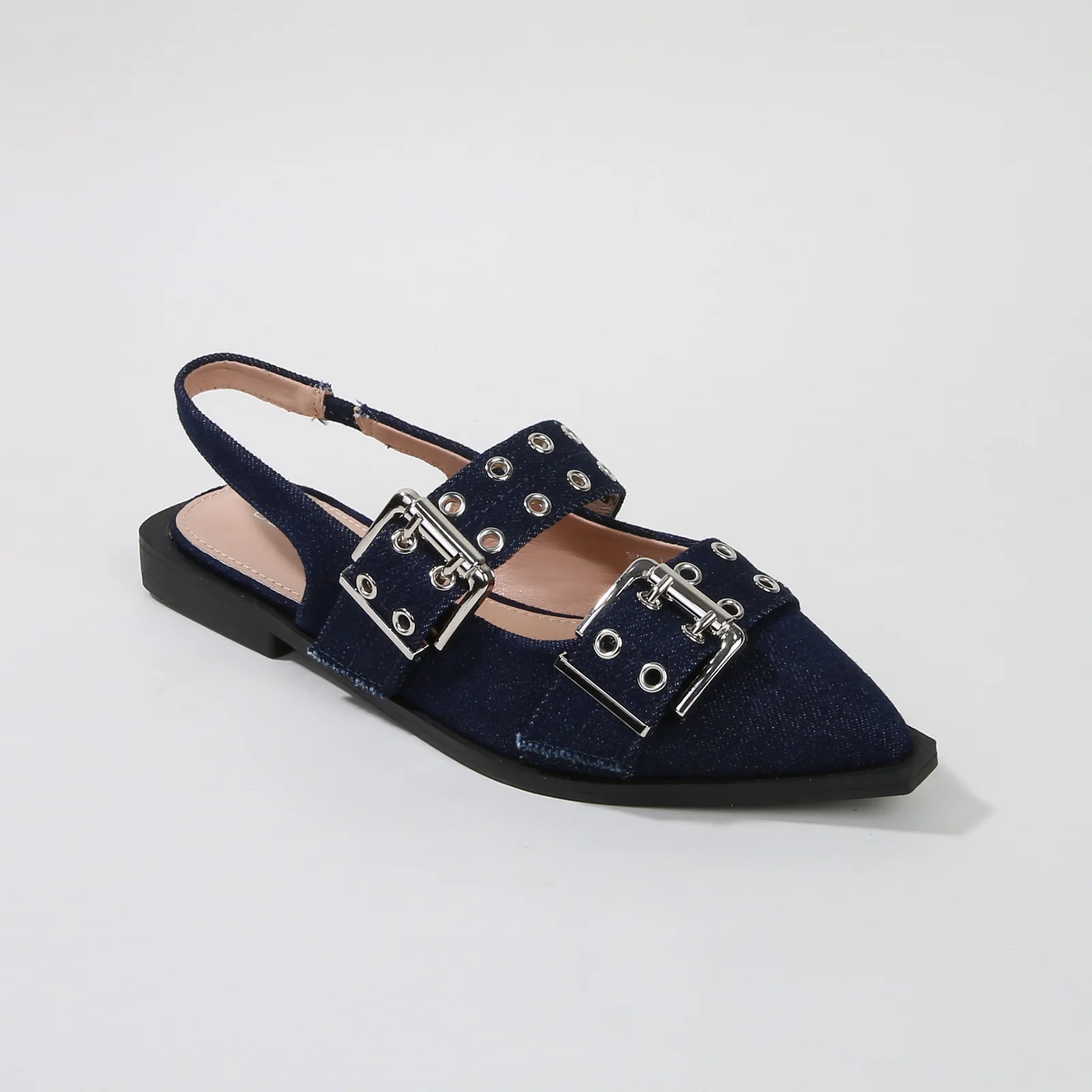 Addison Double Buckled Slingback Flats - Image 18