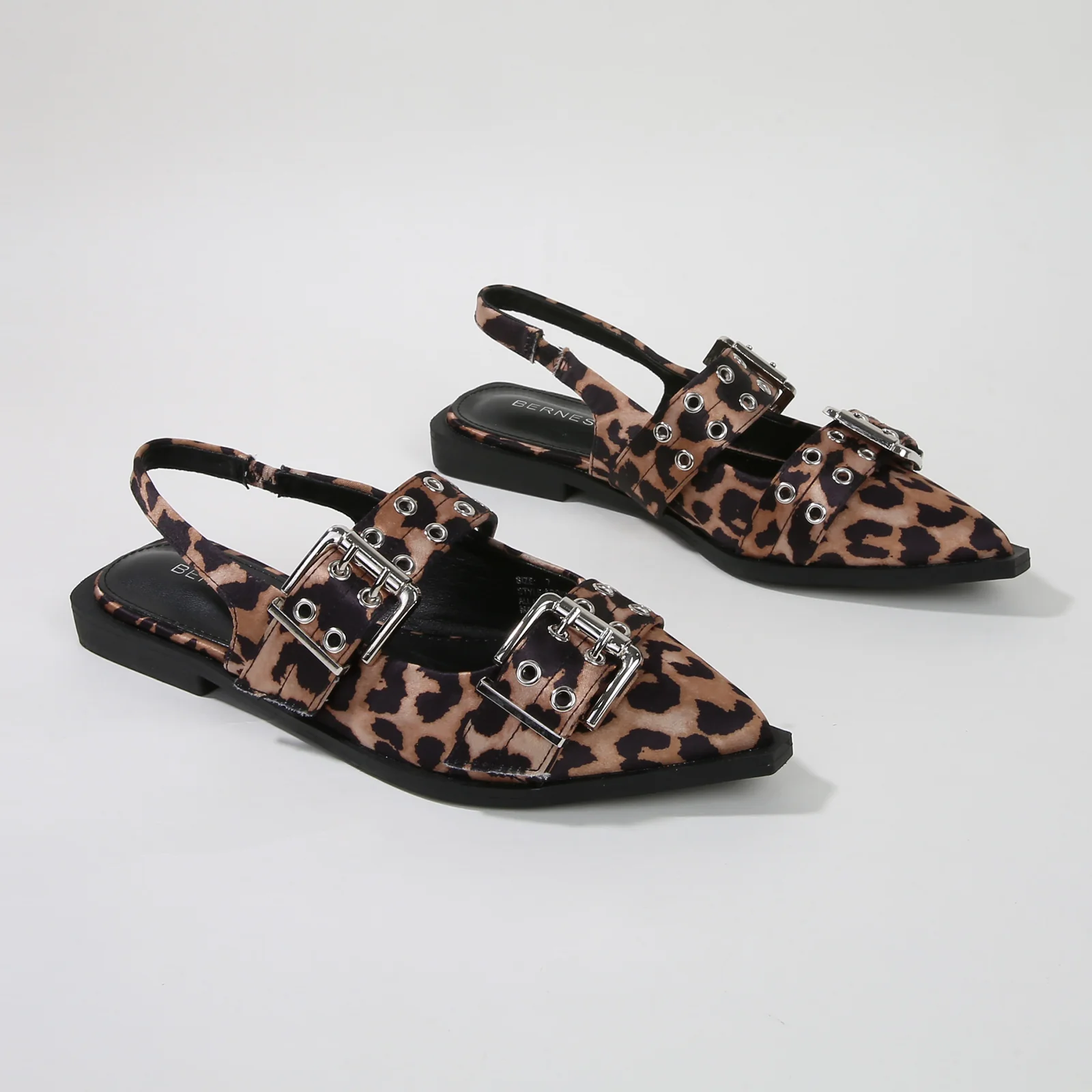 Addison Double Buckled Slingback Flats - Image 22