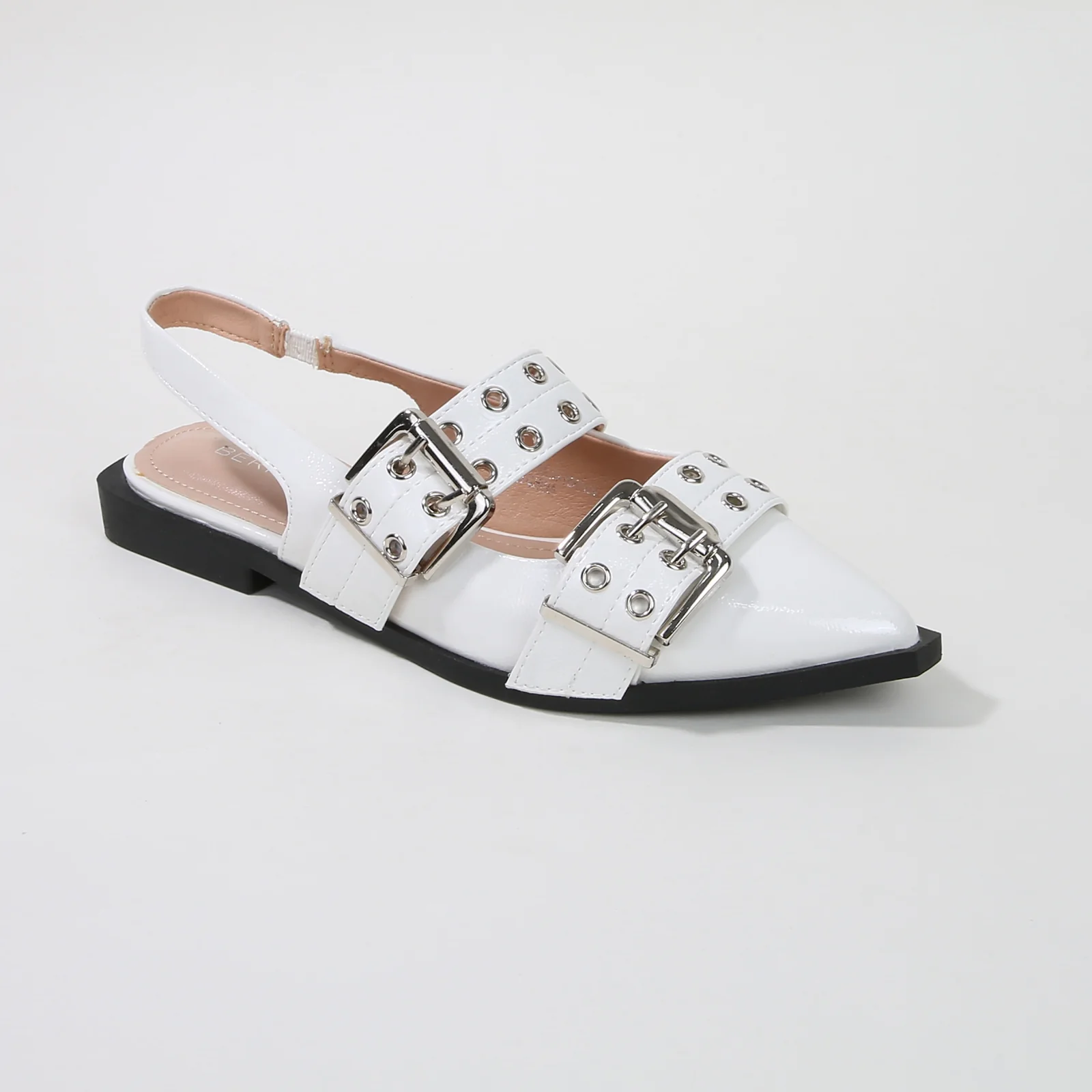 Addison Double Buckled Slingback Flats - Image 33