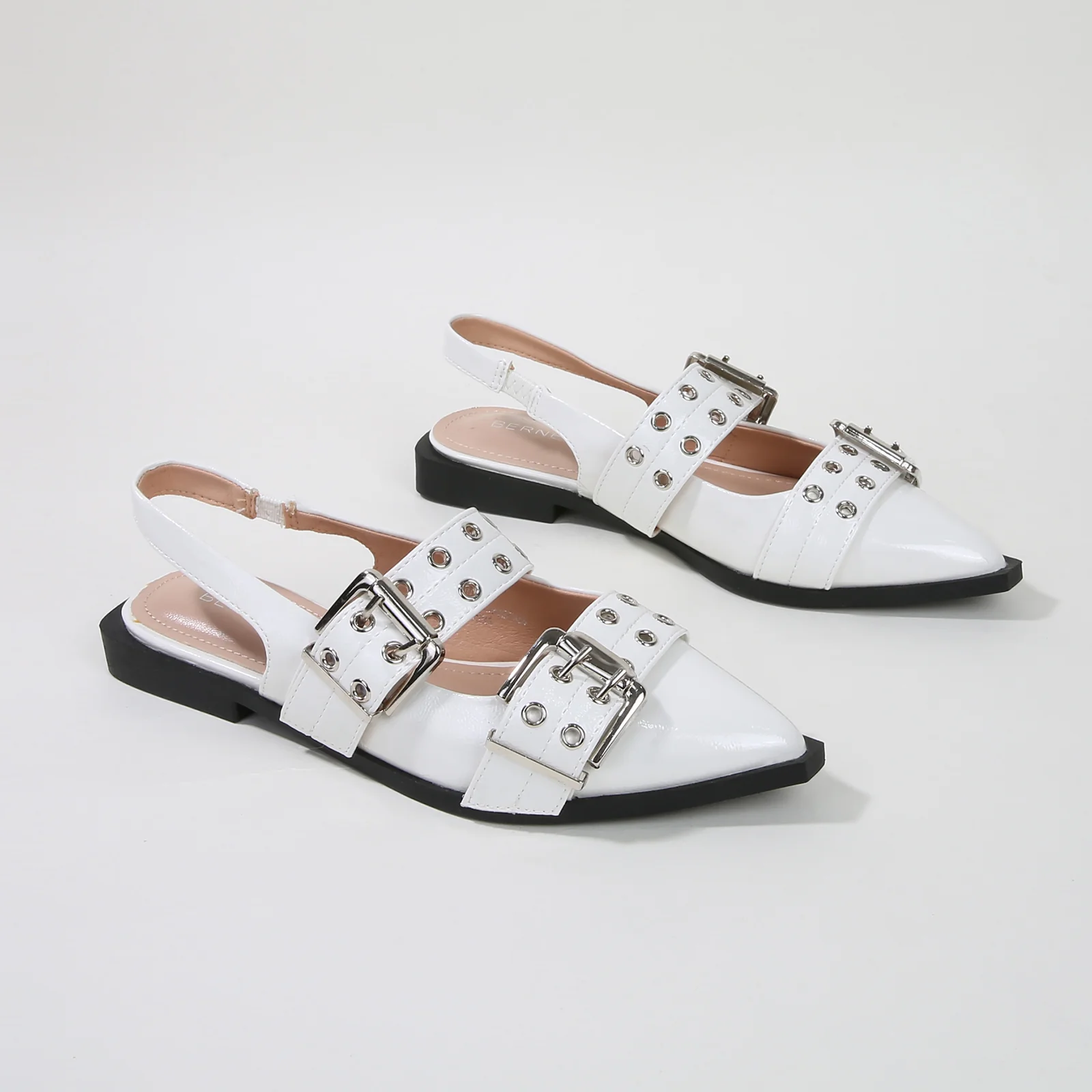 Addison Double Buckled Slingback Flats - Image 34