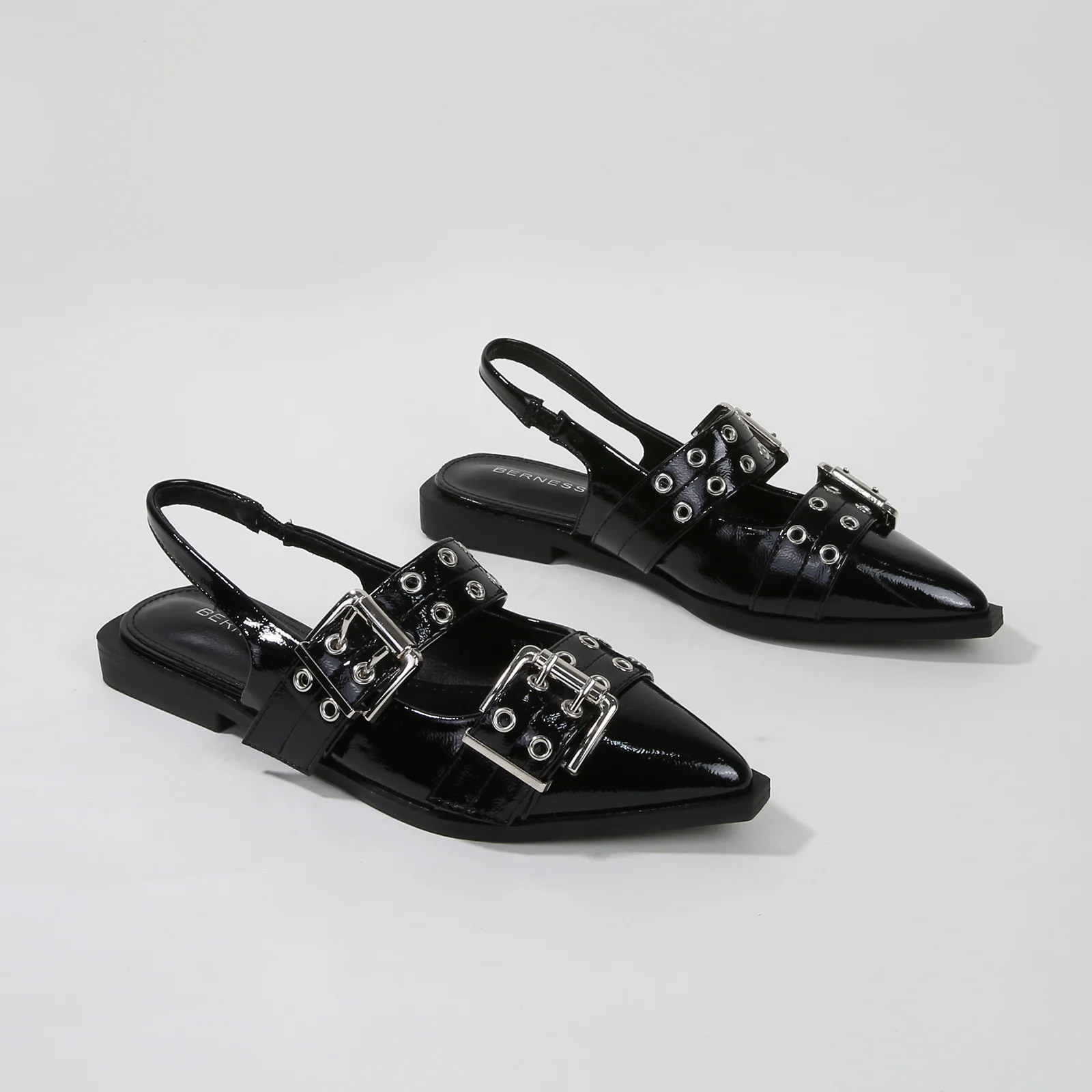 Addison Double Buckled Slingback Flats - Image 4