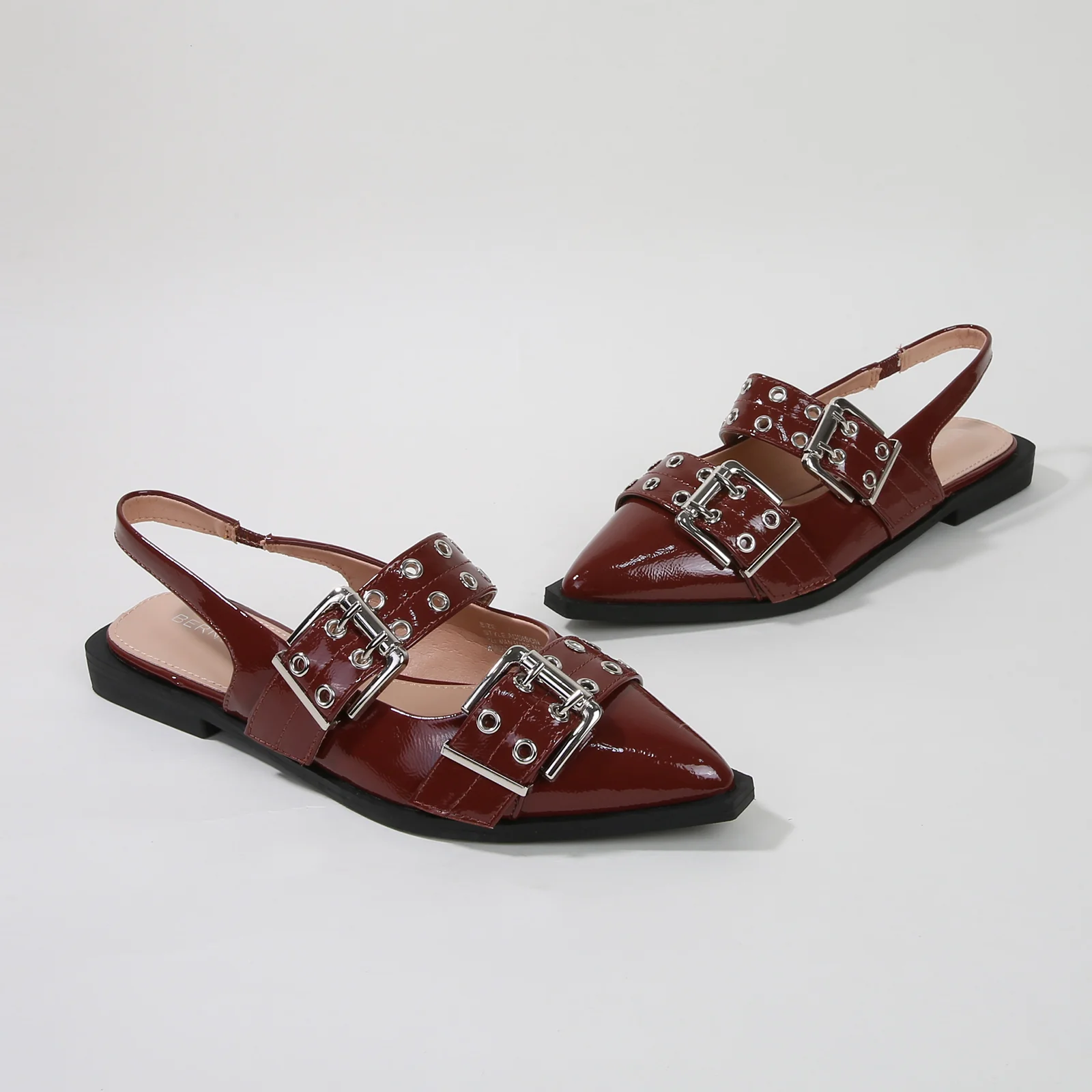 Addison Double Buckled Slingback Flats - Image 8