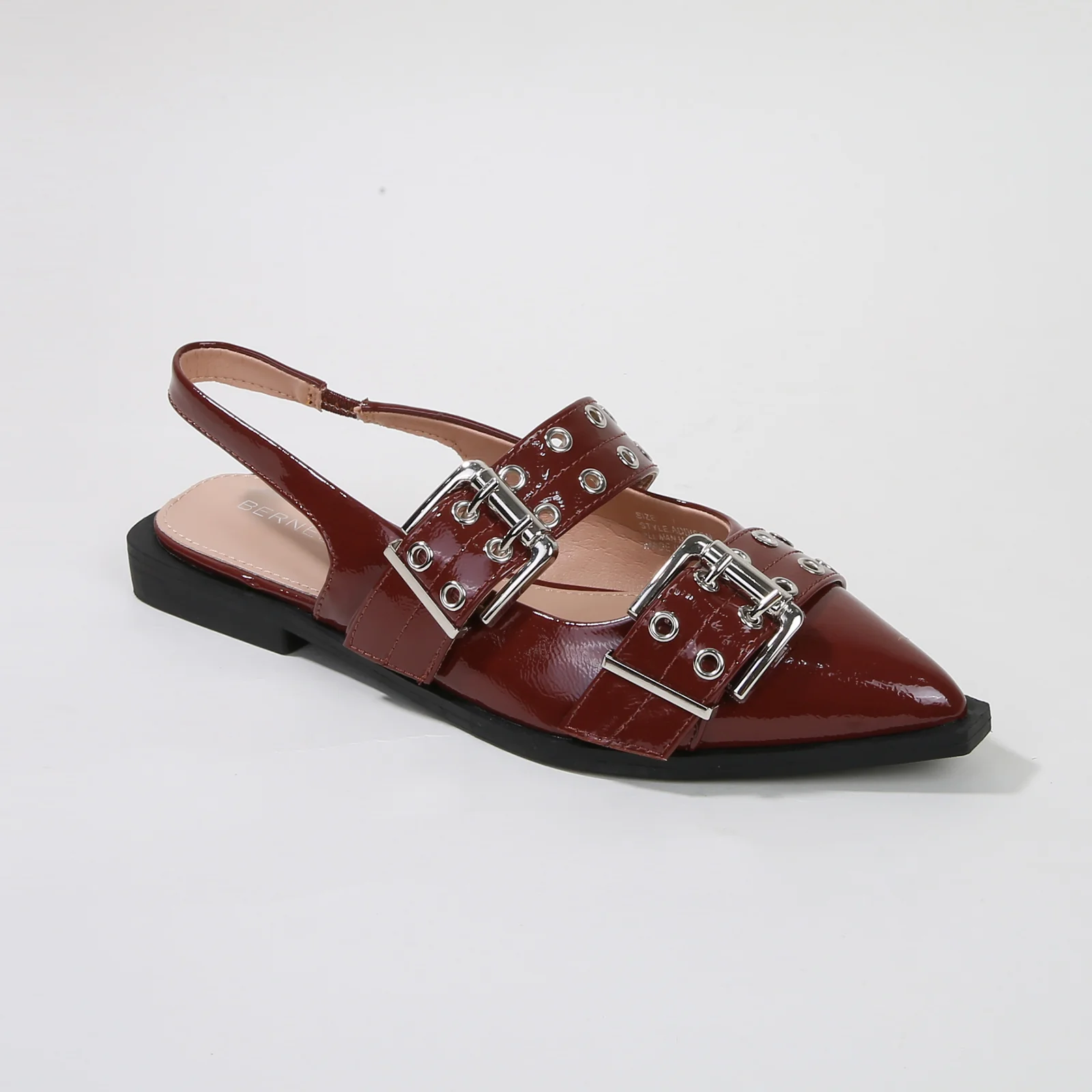 Addison Double Buckled Slingback Flats - Image 9