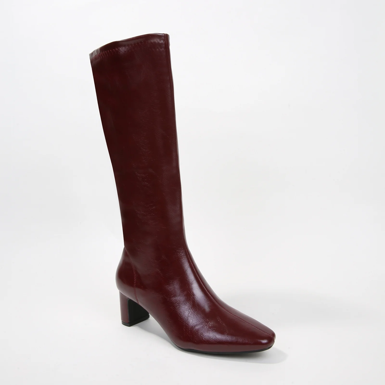 Adrienne Vegan Leather Knee High Dress Boots - Image 11