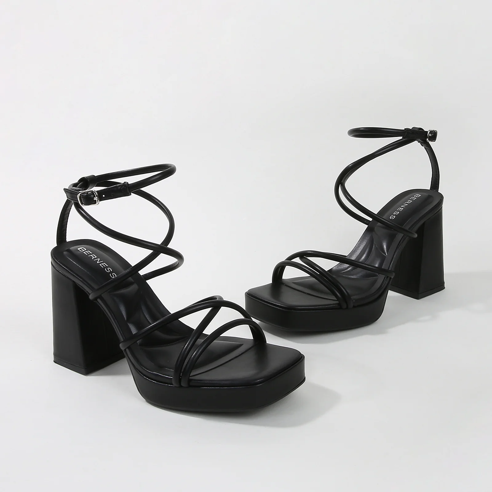 Aggie Strappy Platform Heels - Image 12