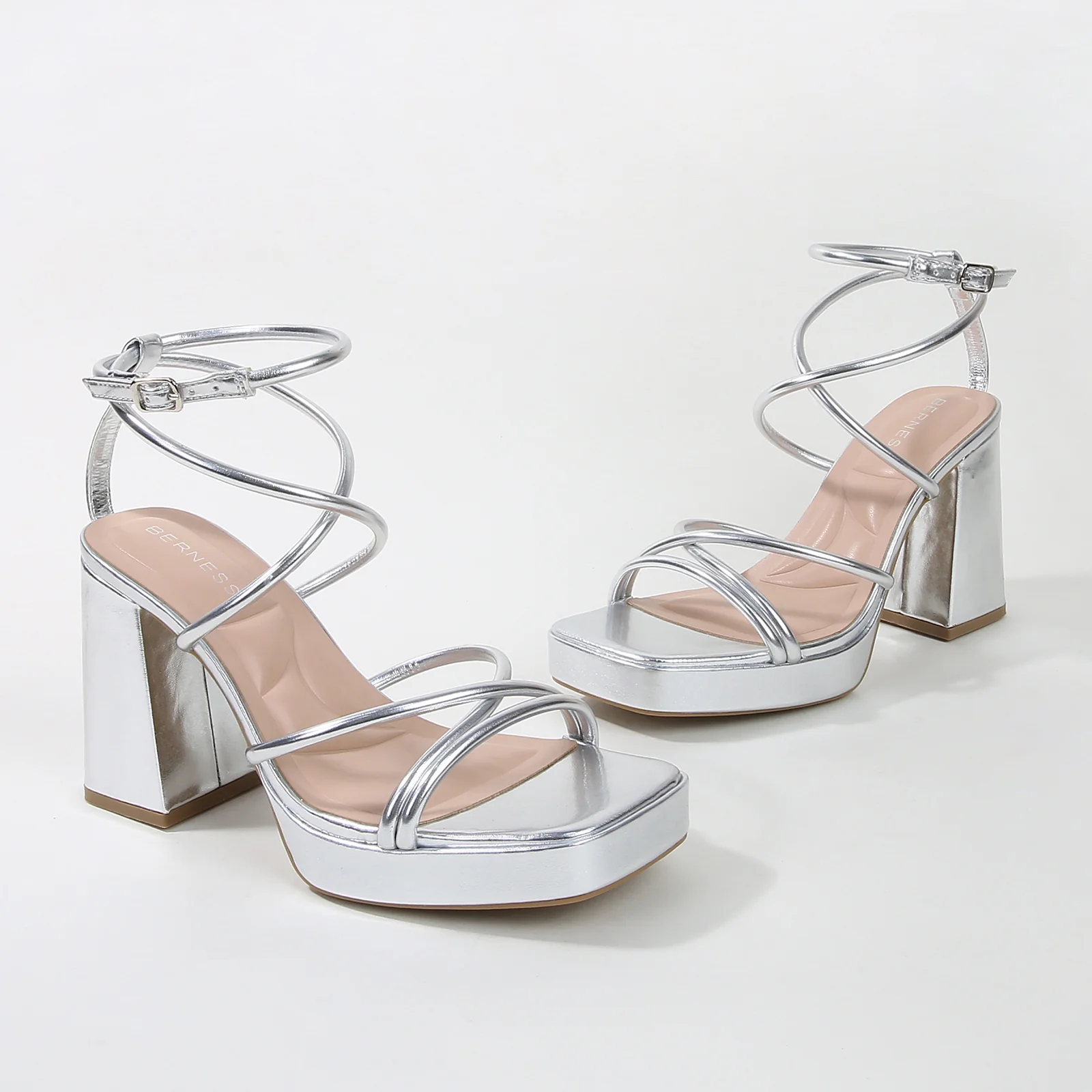 Aggie Strappy Platform Heels - Image 15