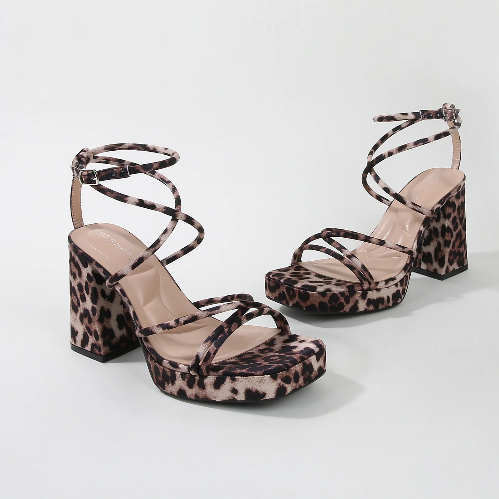 Aggie Strappy Platform Heels - Image 7