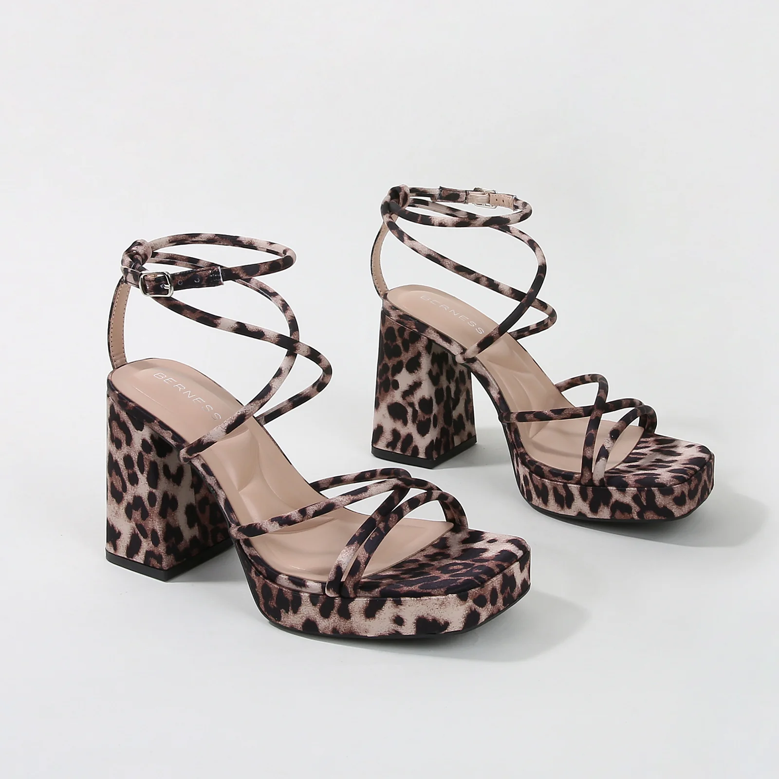 Aggie Strappy Platform Heels - Image 8