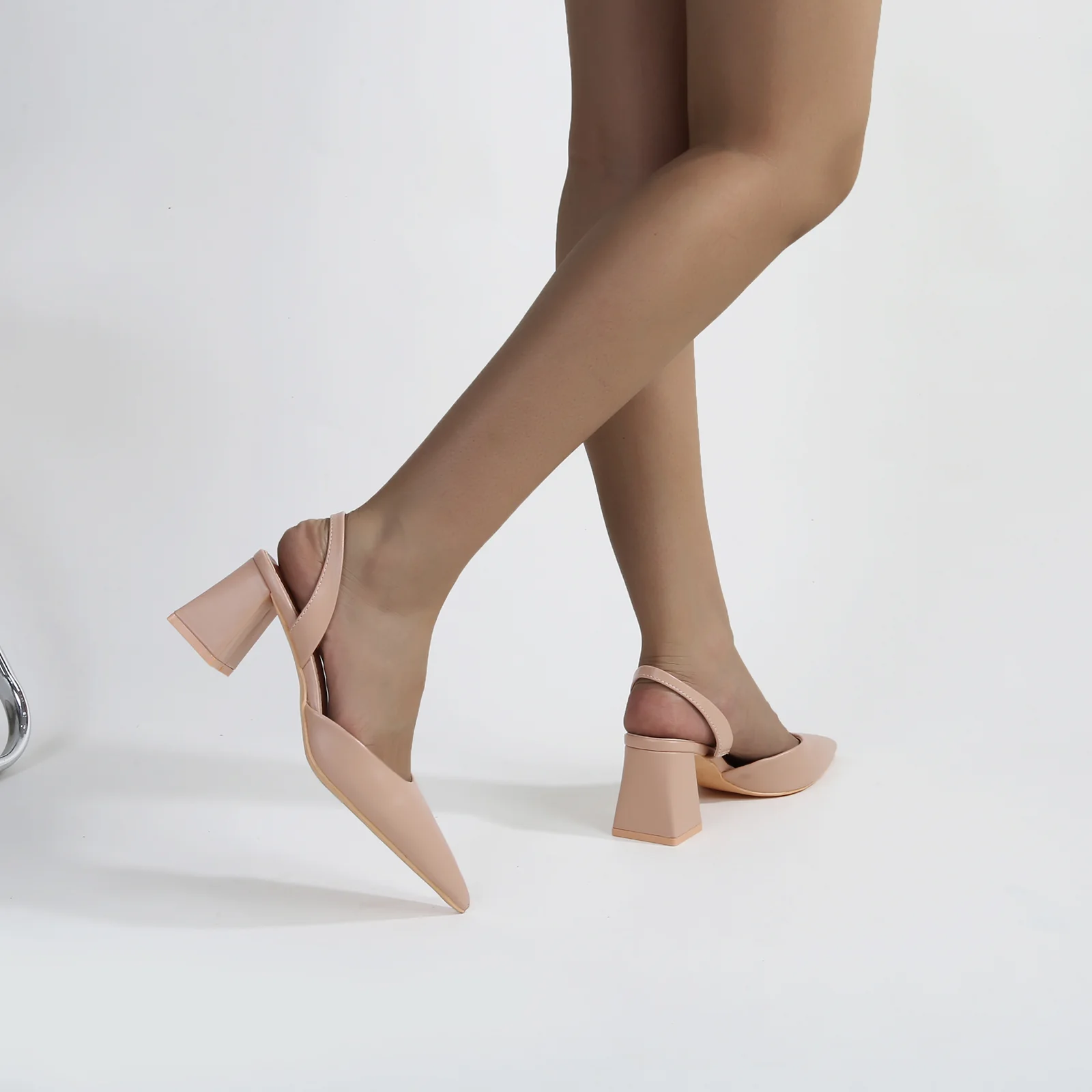 Alessia Dressy Slingback Block Heel Pumps - Image 12