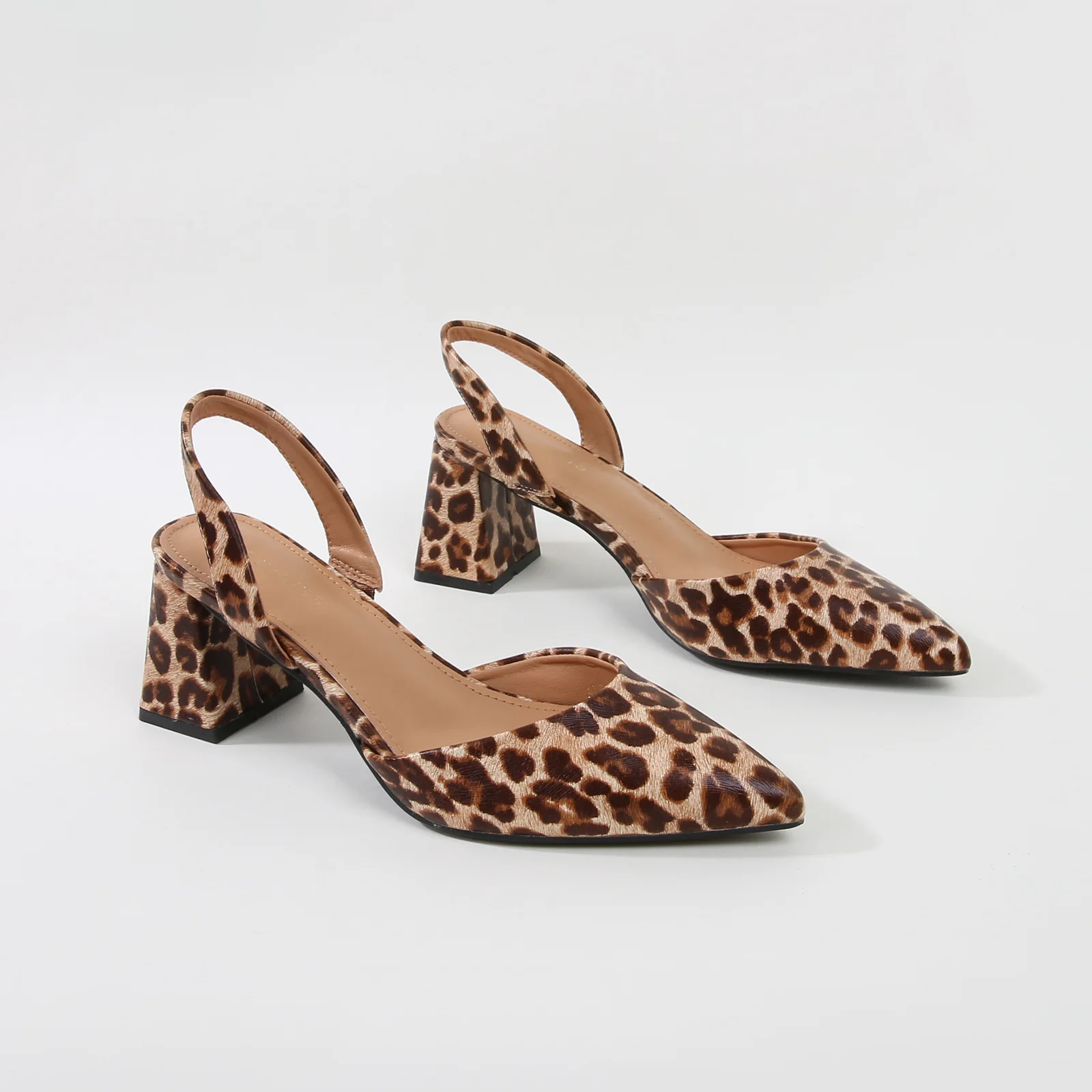 Alessia Dressy Slingback Block Heel Pumps - Image 3