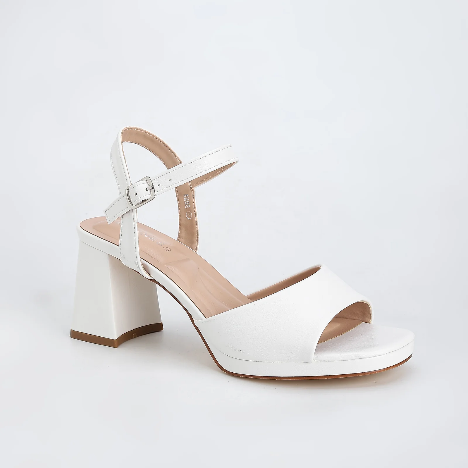 Amos Faux Leather Platform Block Heels - Image 6