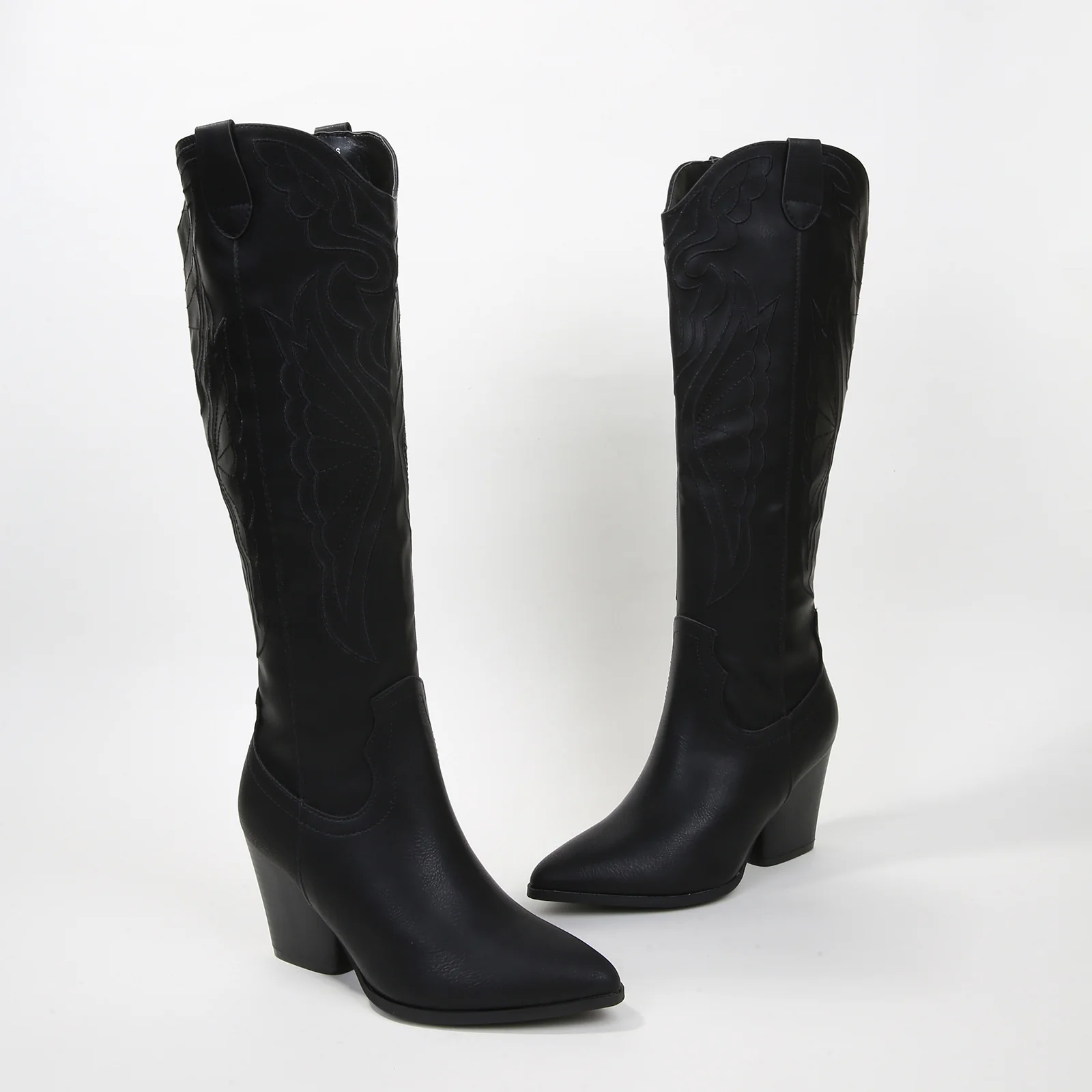 Anamaria Knee High Embroidered Western Boots - Image 3
