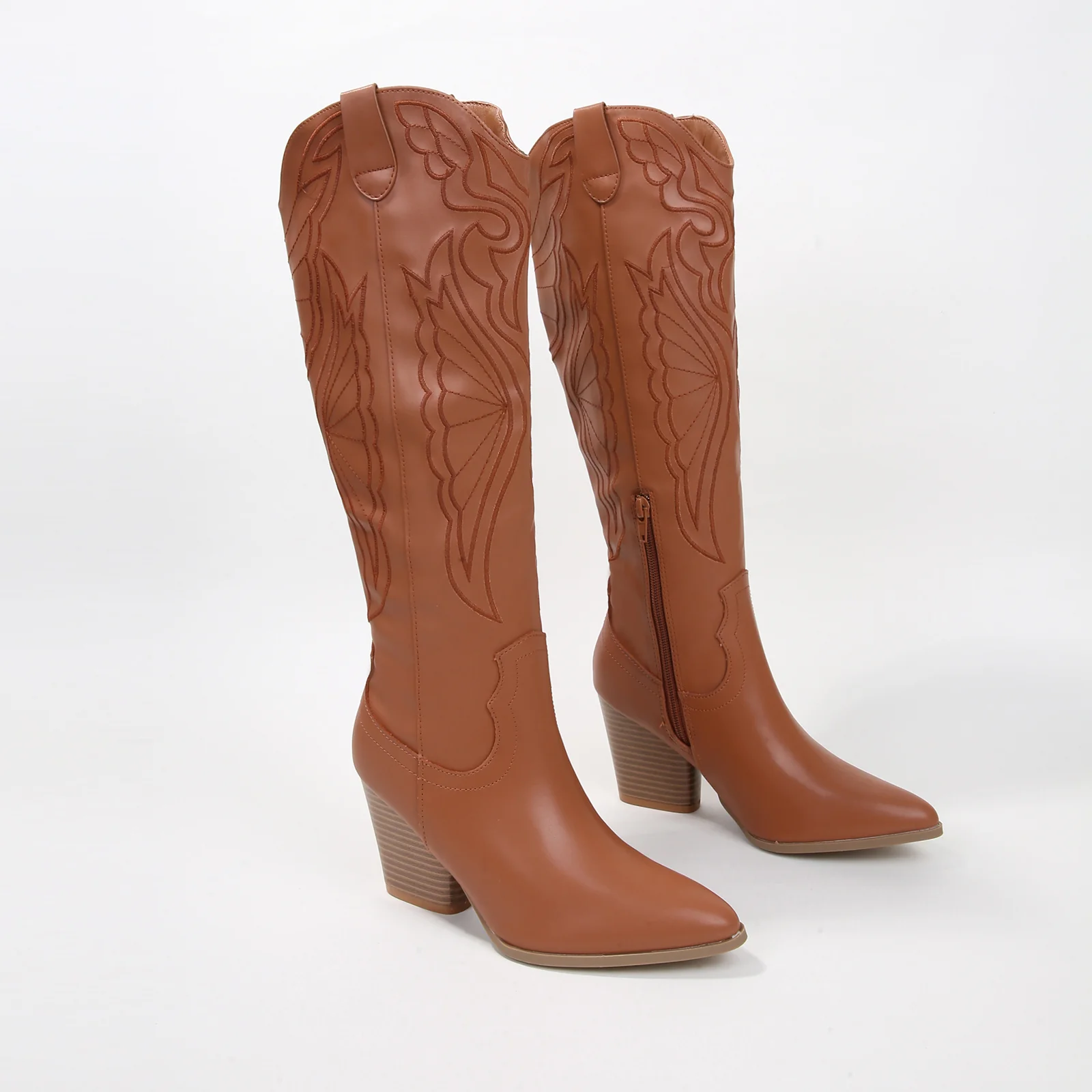 Anamaria Knee High Embroidered Western Boots - Image 7