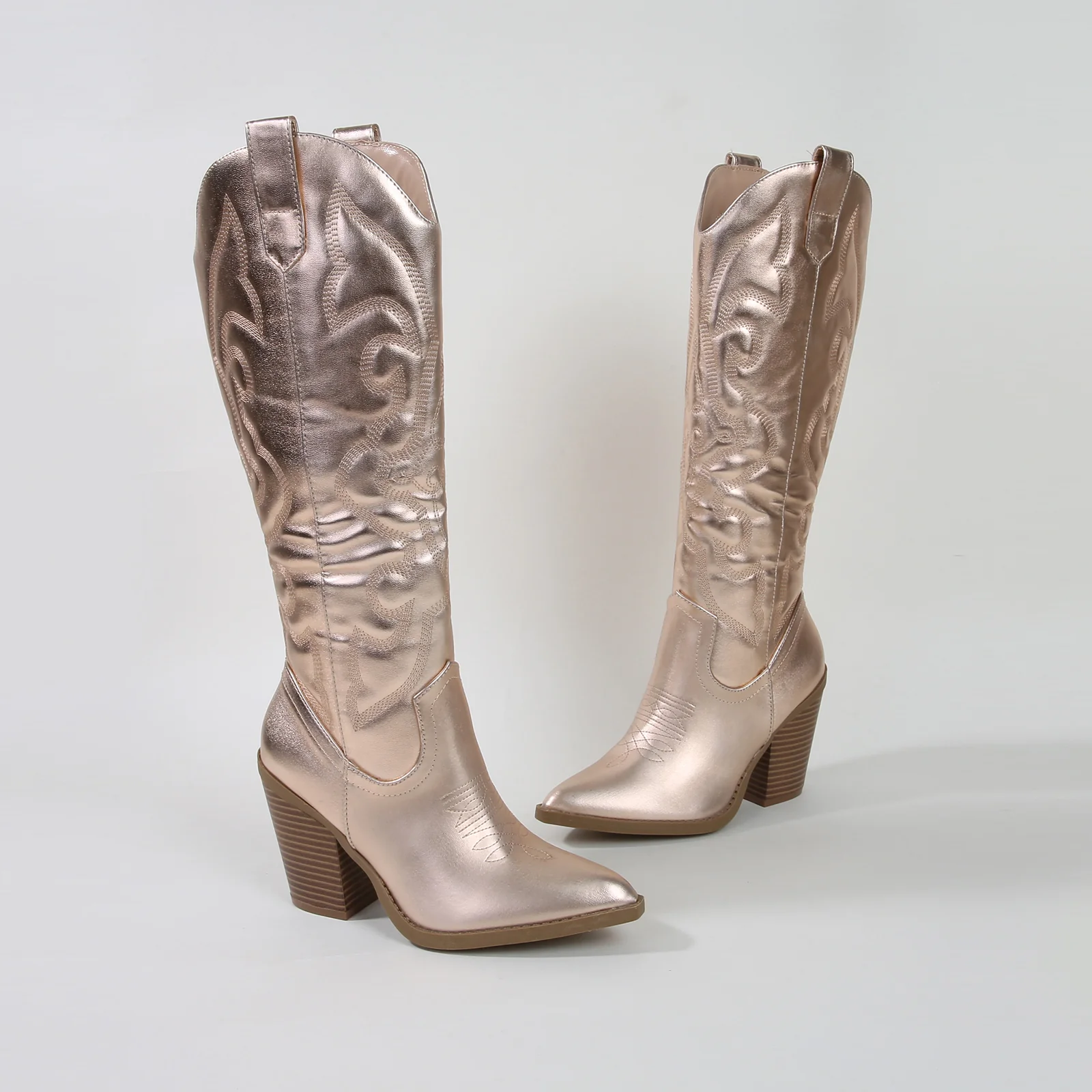 Arizona Faux Leather Cowboy Western Boots - Image 12