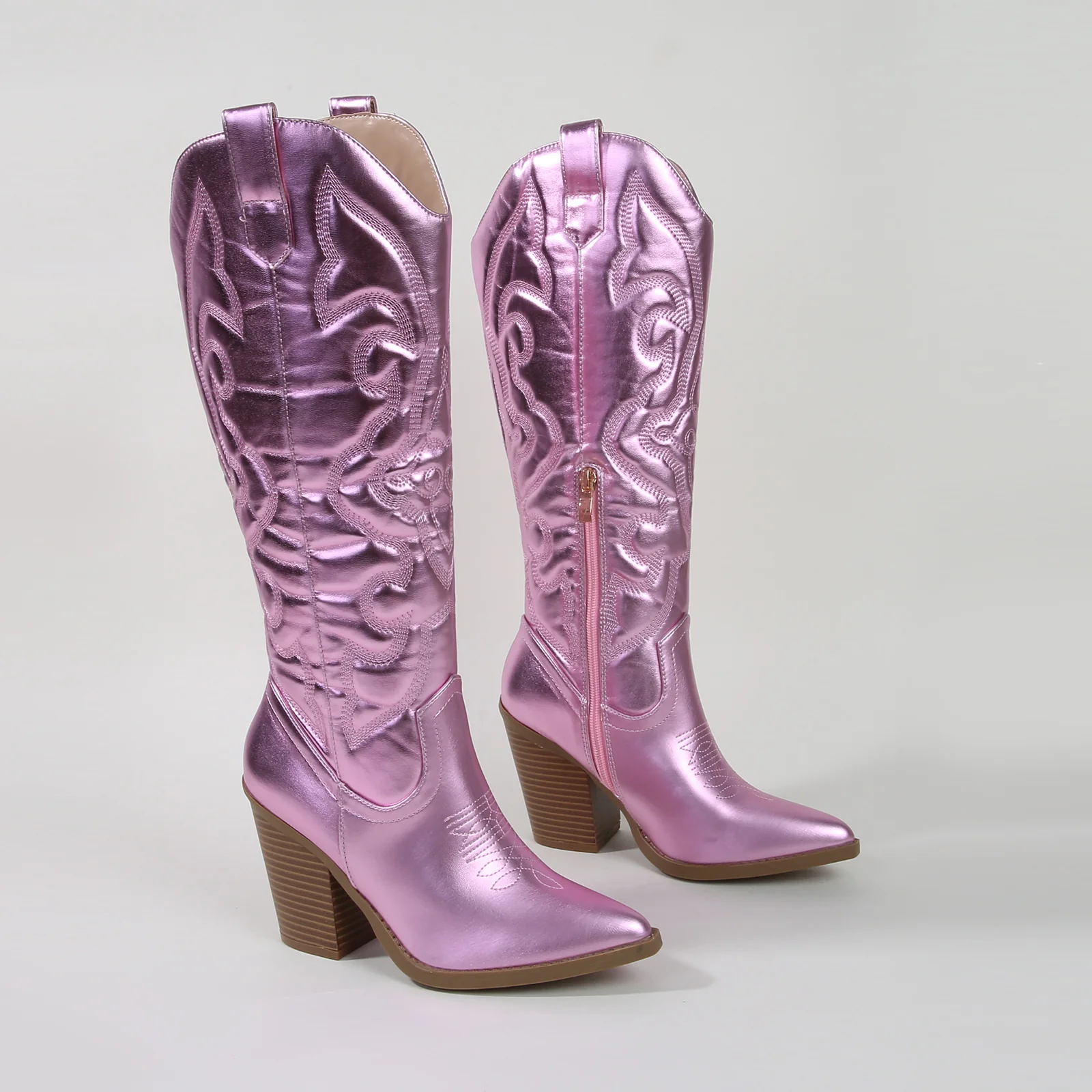 Arizona Faux Leather Cowboy Western Boots - Image 17