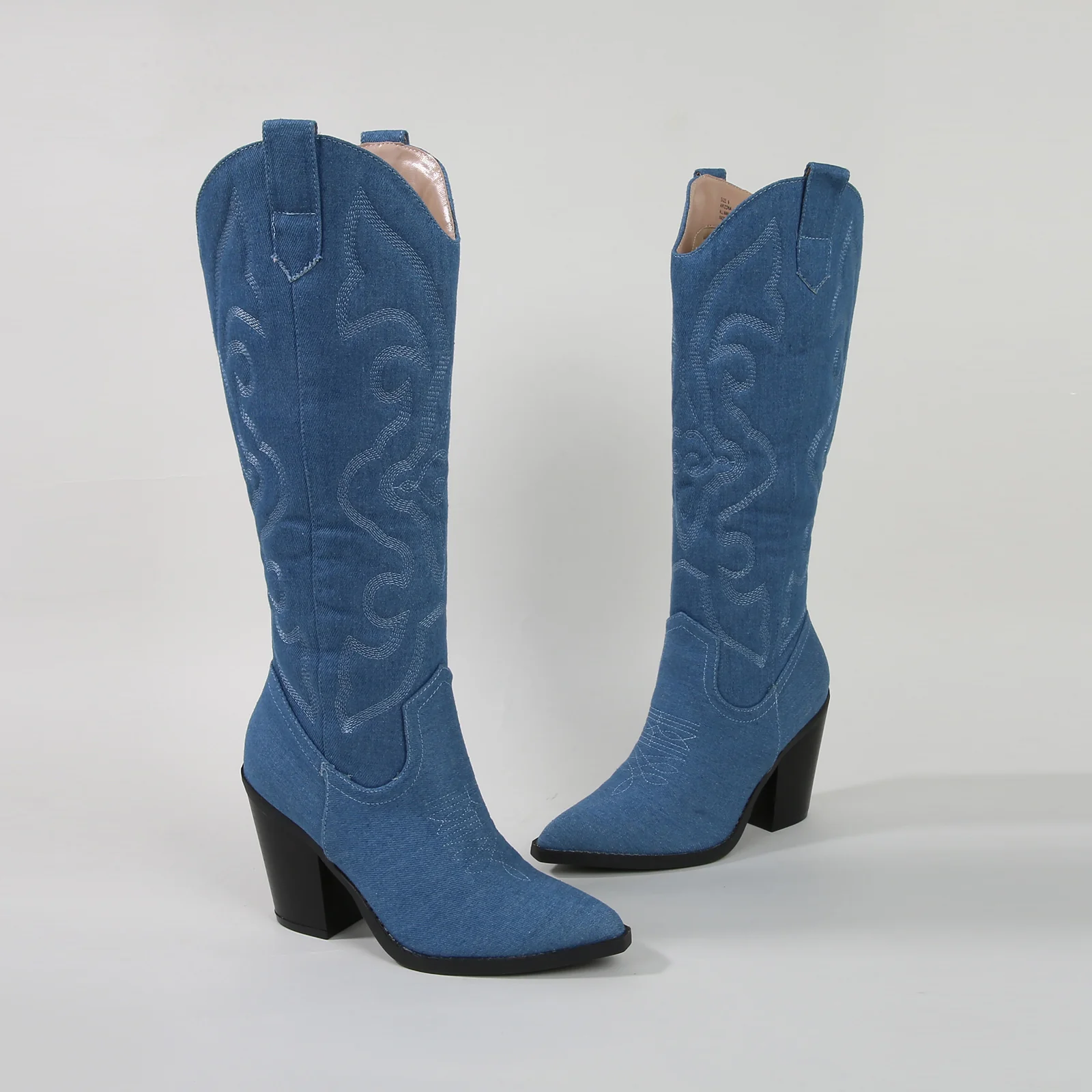 Arizona Faux Leather Cowboy Western Boots - Image 35