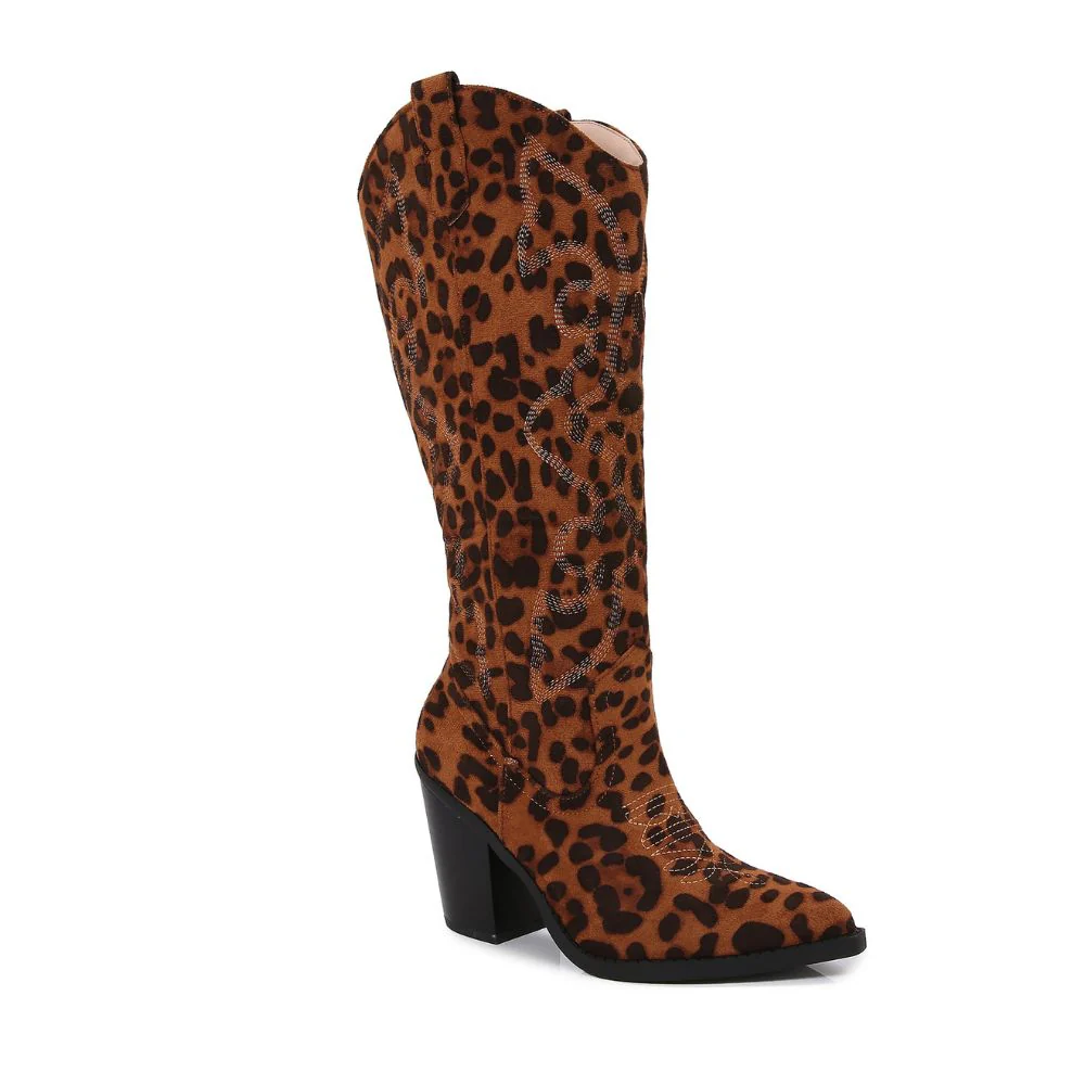 Arizona Faux Leather Cowboy Western Boots - Image 38