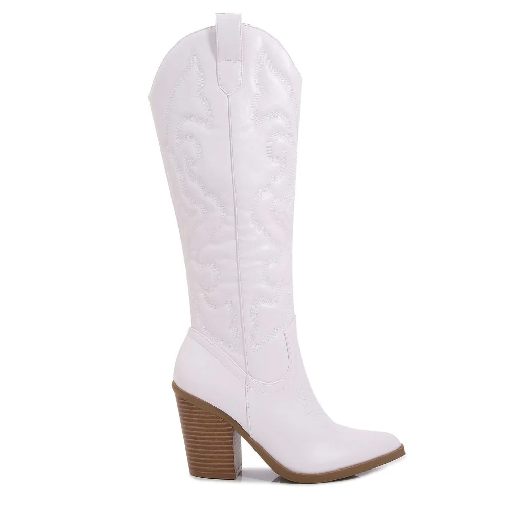 Arizona Faux Leather Cowboy Western Boots - Image 41