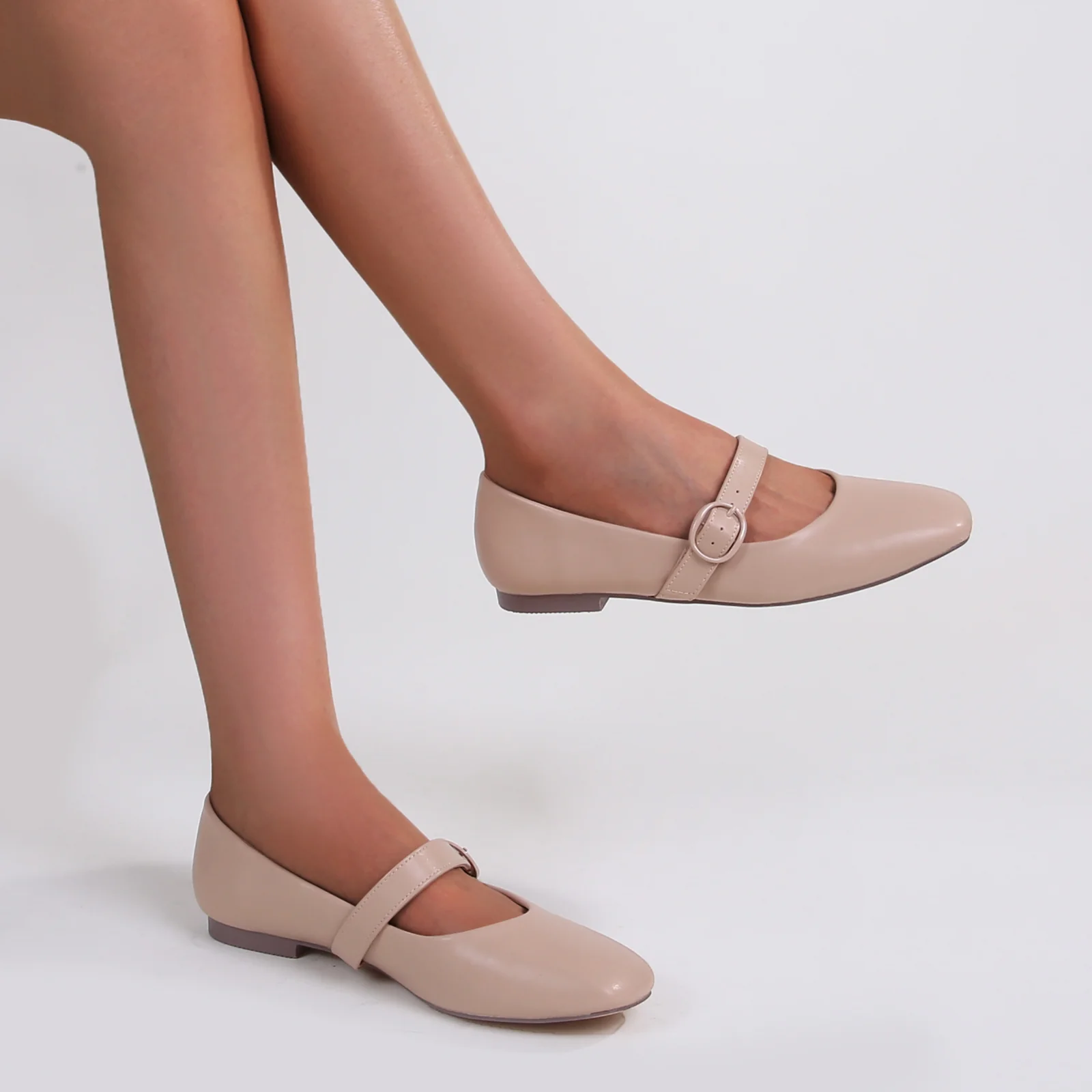 Bona Classic Faux Leather Mary Jane Flats - Image 4