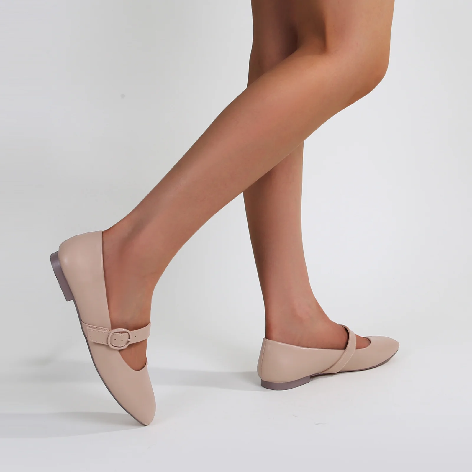 Bona Classic Faux Leather Mary Jane Flats - Image 5