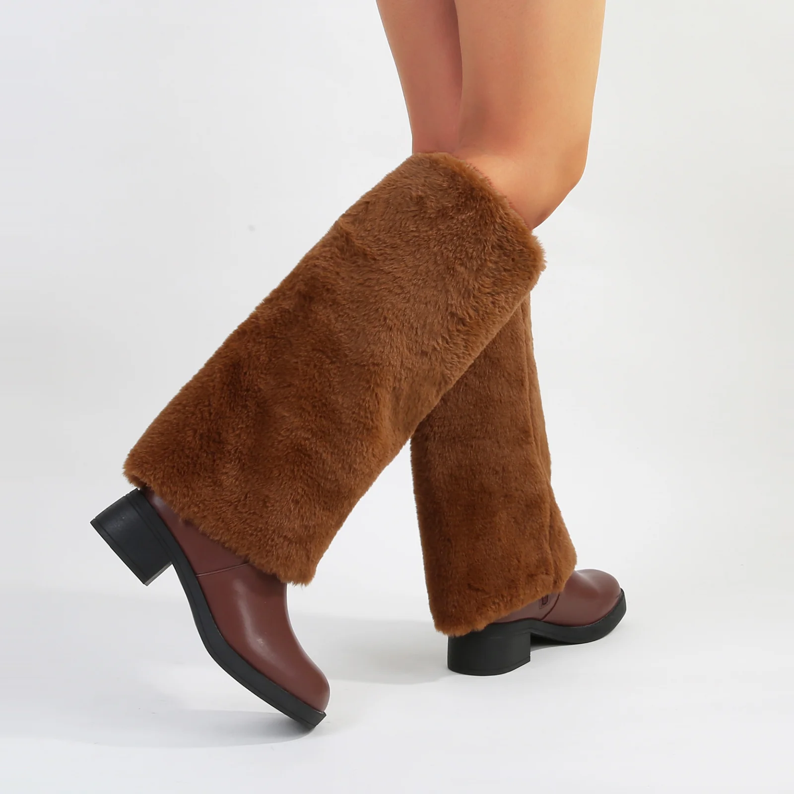 Bronco Faux Fur Knee-High Shearling Boots - Image 3