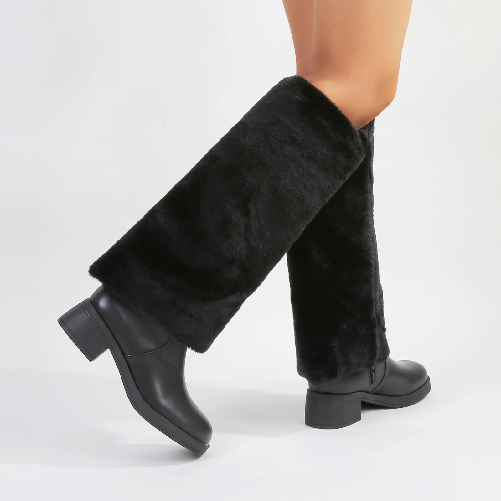 Bronco Faux Fur Knee-High Shearling Boots - Image 8