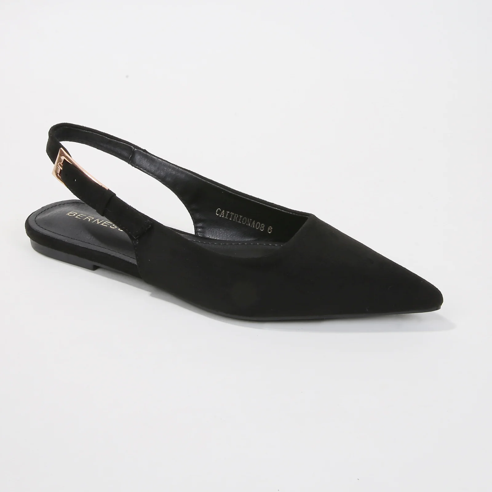 Caitriona Suede Pointed Slingback Flats - Image 5
