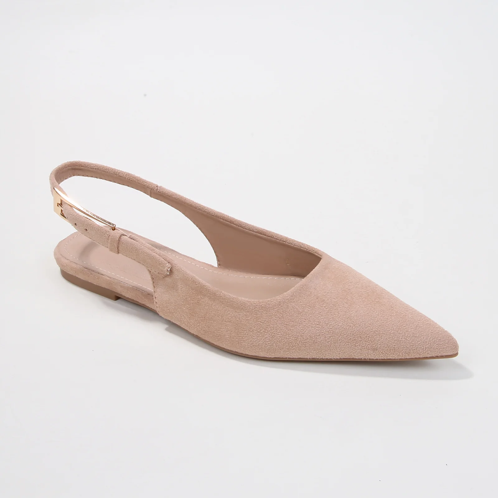 Caitriona Suede Pointed Slingback Flats - Image 9