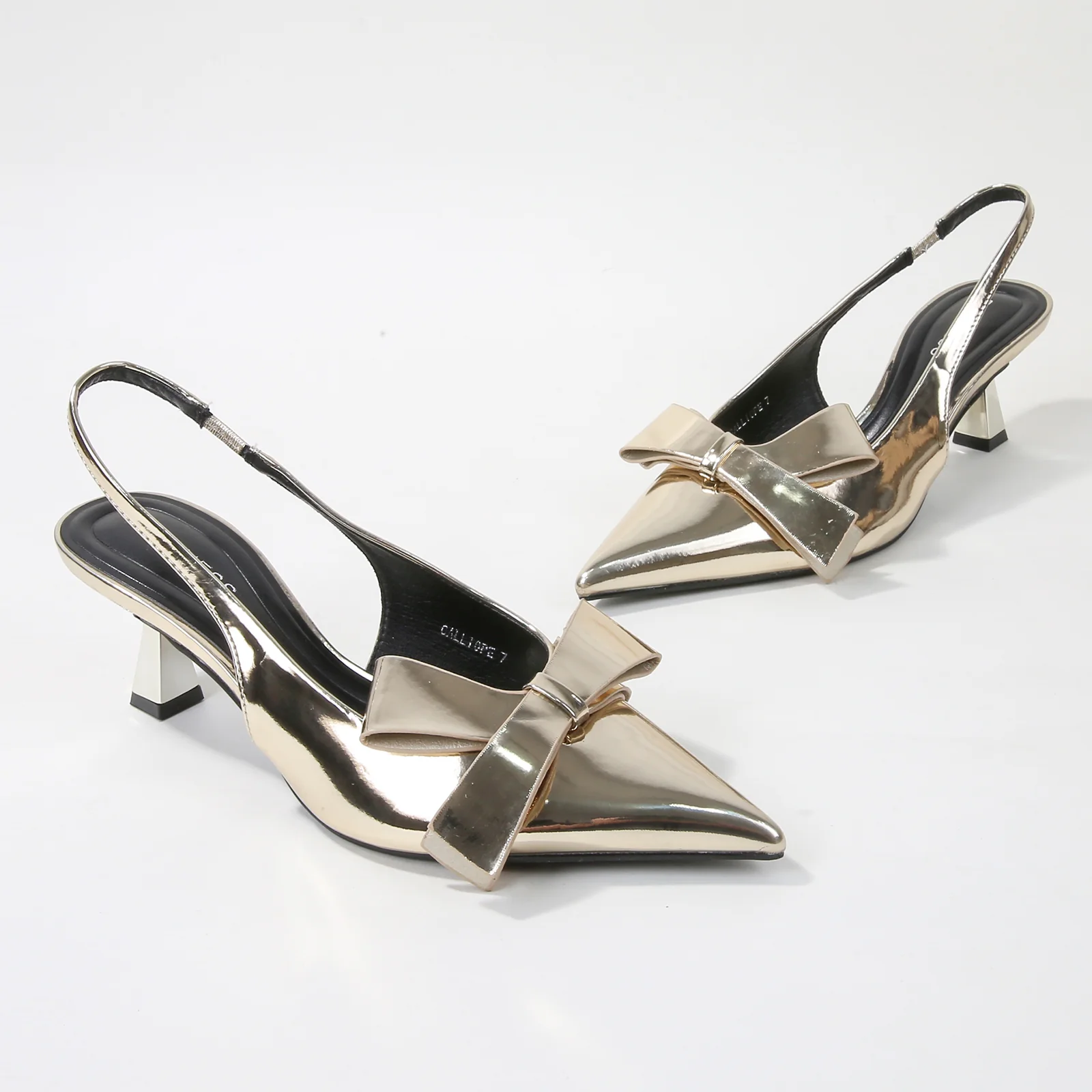 Calliope Patent Slingback Kitten Heels - Image 5