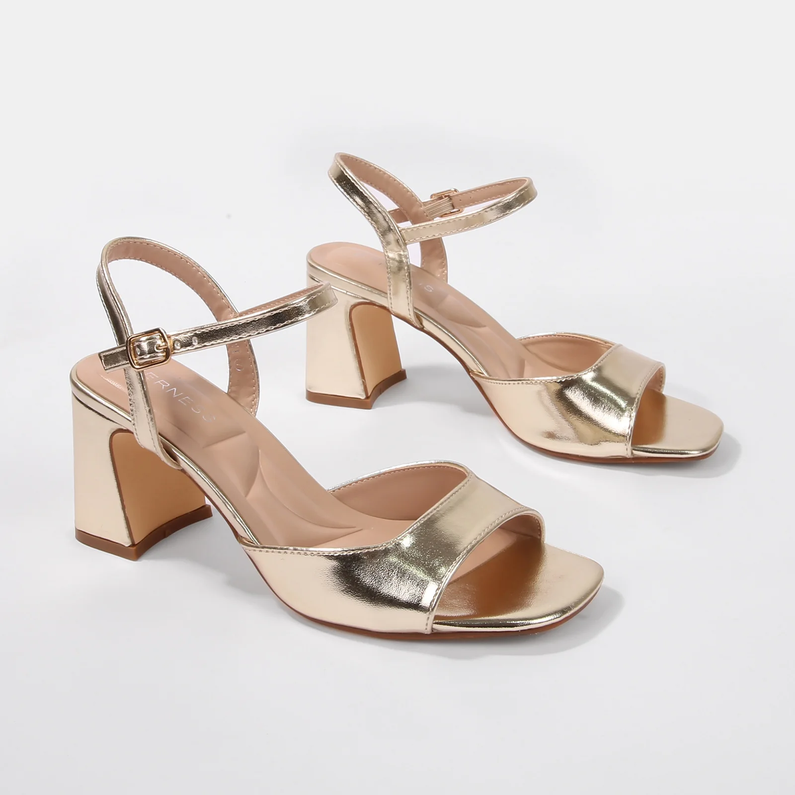 Cami Faux Leather Block Heels - Image 3