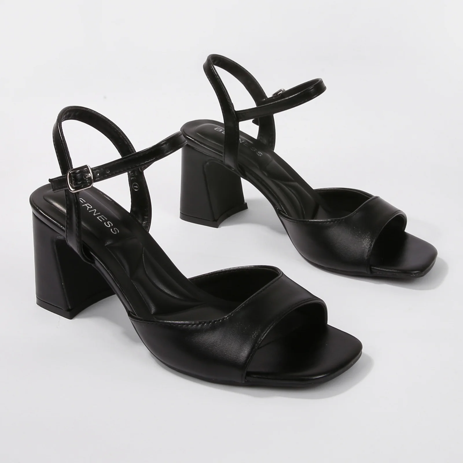 Cami Faux Leather Block Heels - Image 8