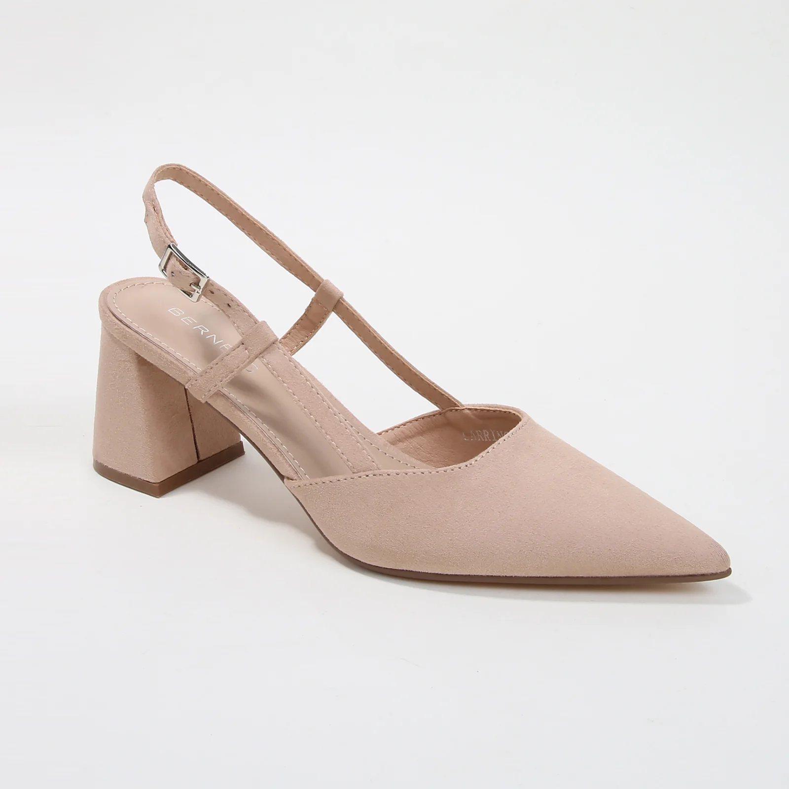 Carrington Suede Slingback Block Heel Pumps - Image 13
