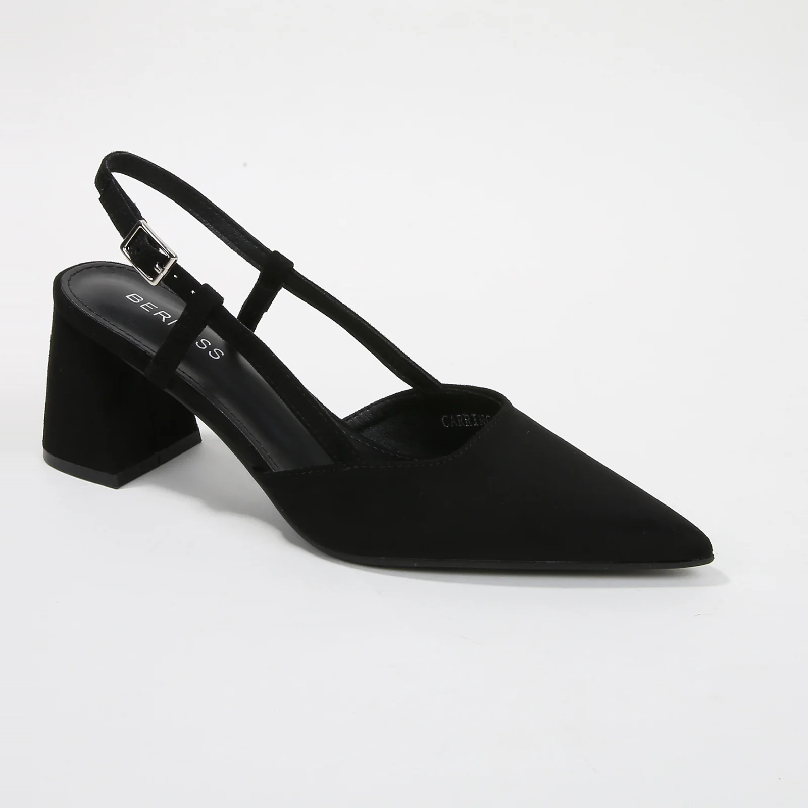 Carrington Suede Slingback Block Heel Pumps - Image 5