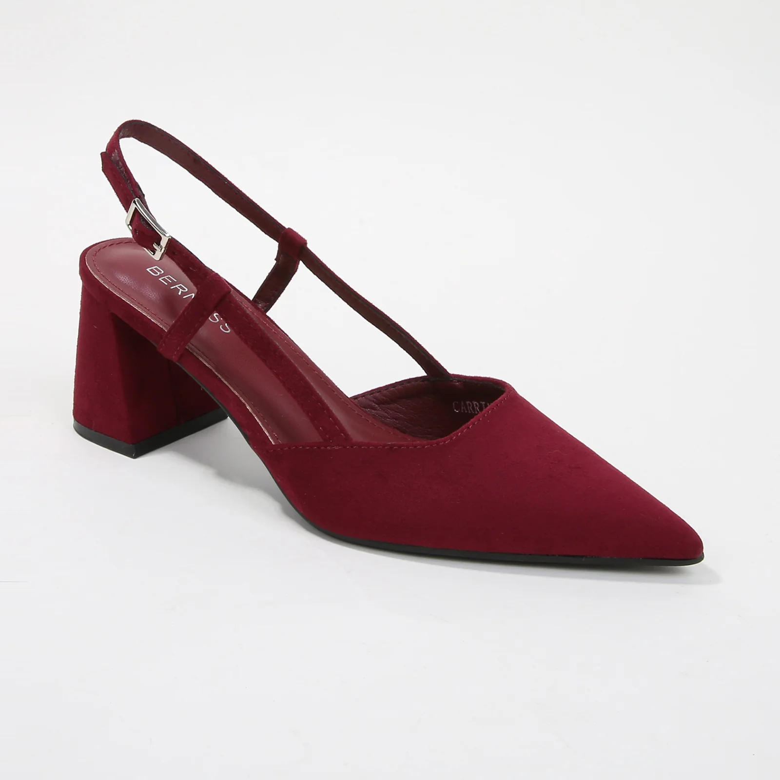 Carrington Suede Slingback Block Heel Pumps - Image 9