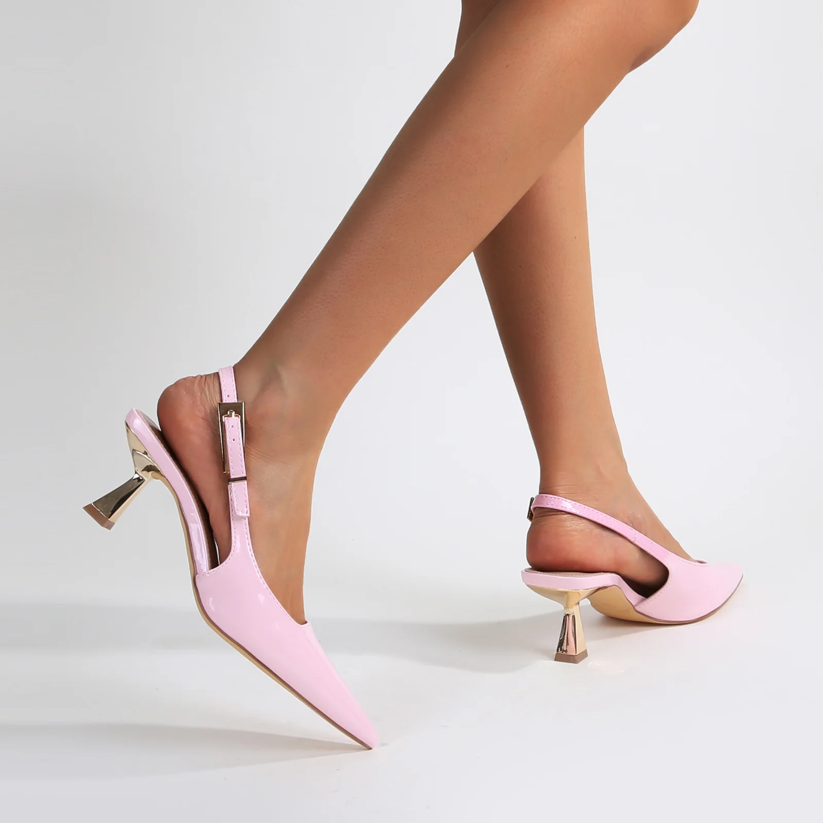 Cassandra Patent Slingback Heels - Image 5