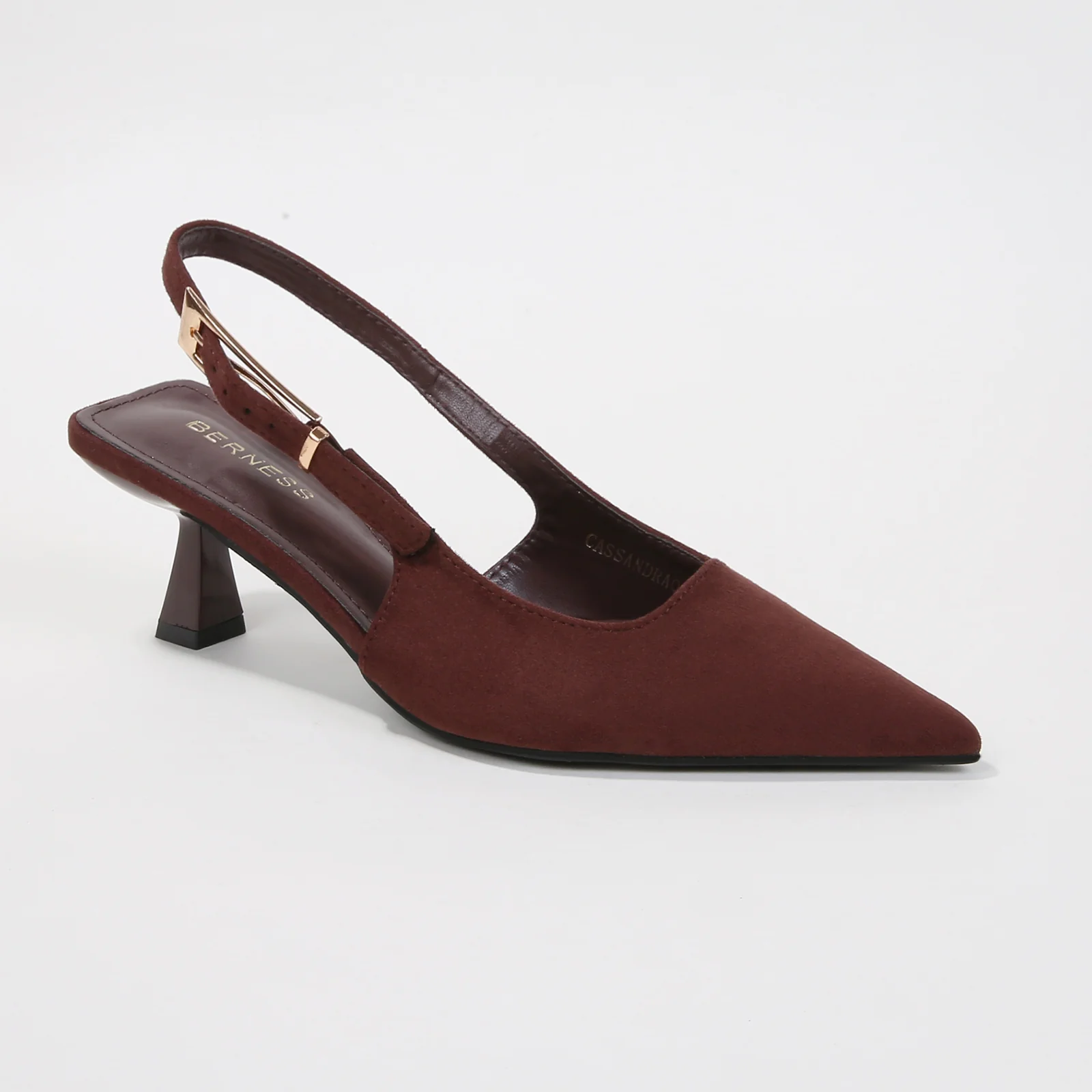 Cassandra Slingback Heels with Suede Finish - Image 13