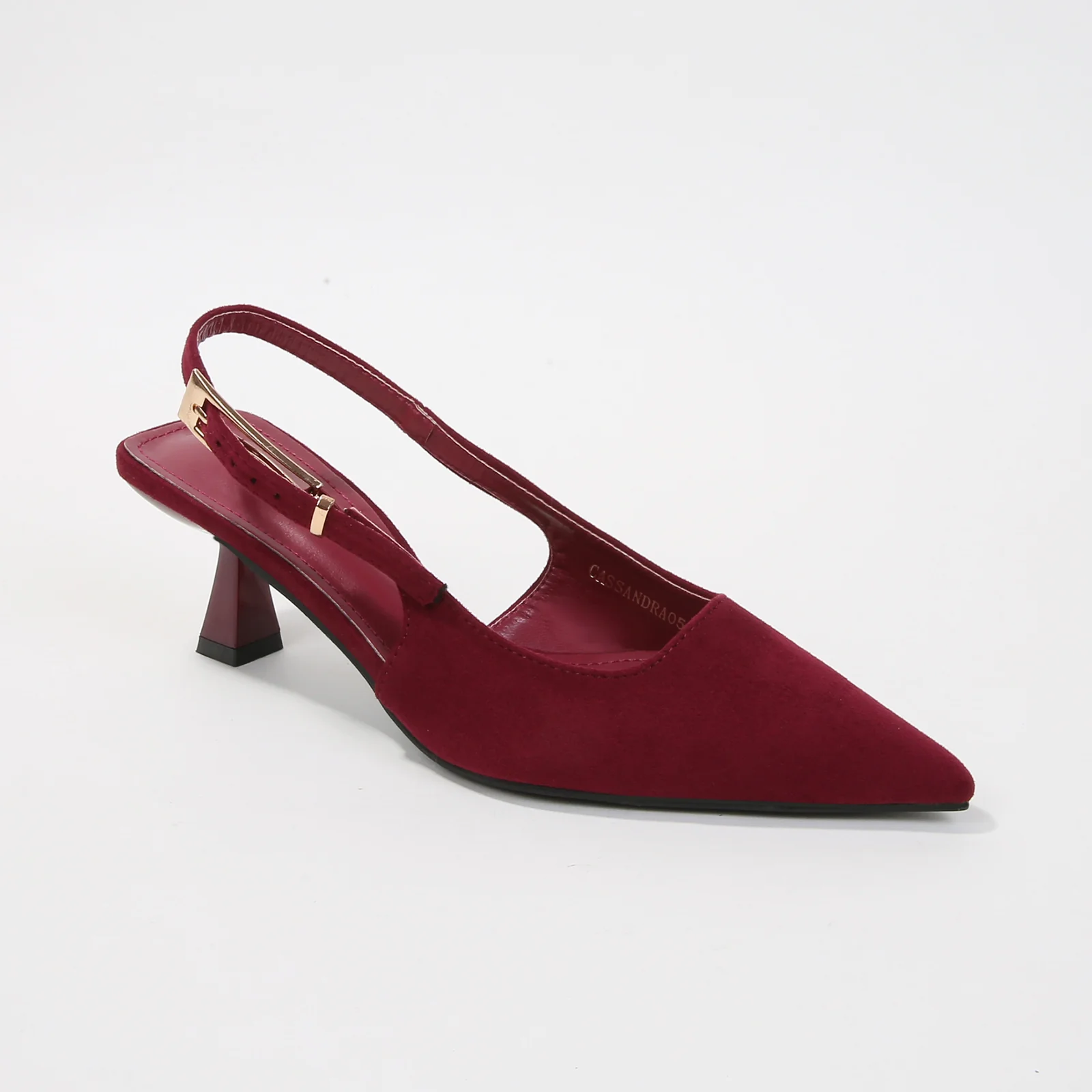 Cassandra Slingback Heels with Suede Finish - Image 17