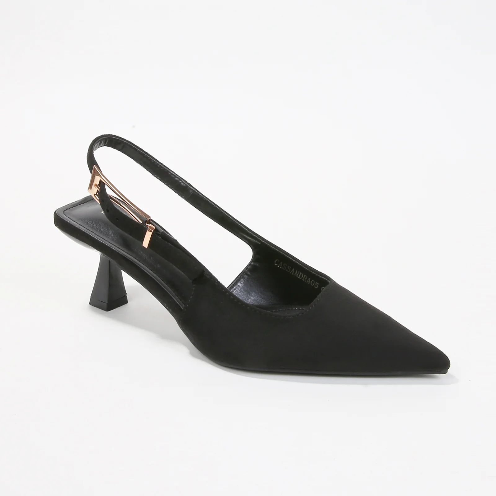 Cassandra Slingback Heels with Suede Finish - Image 9