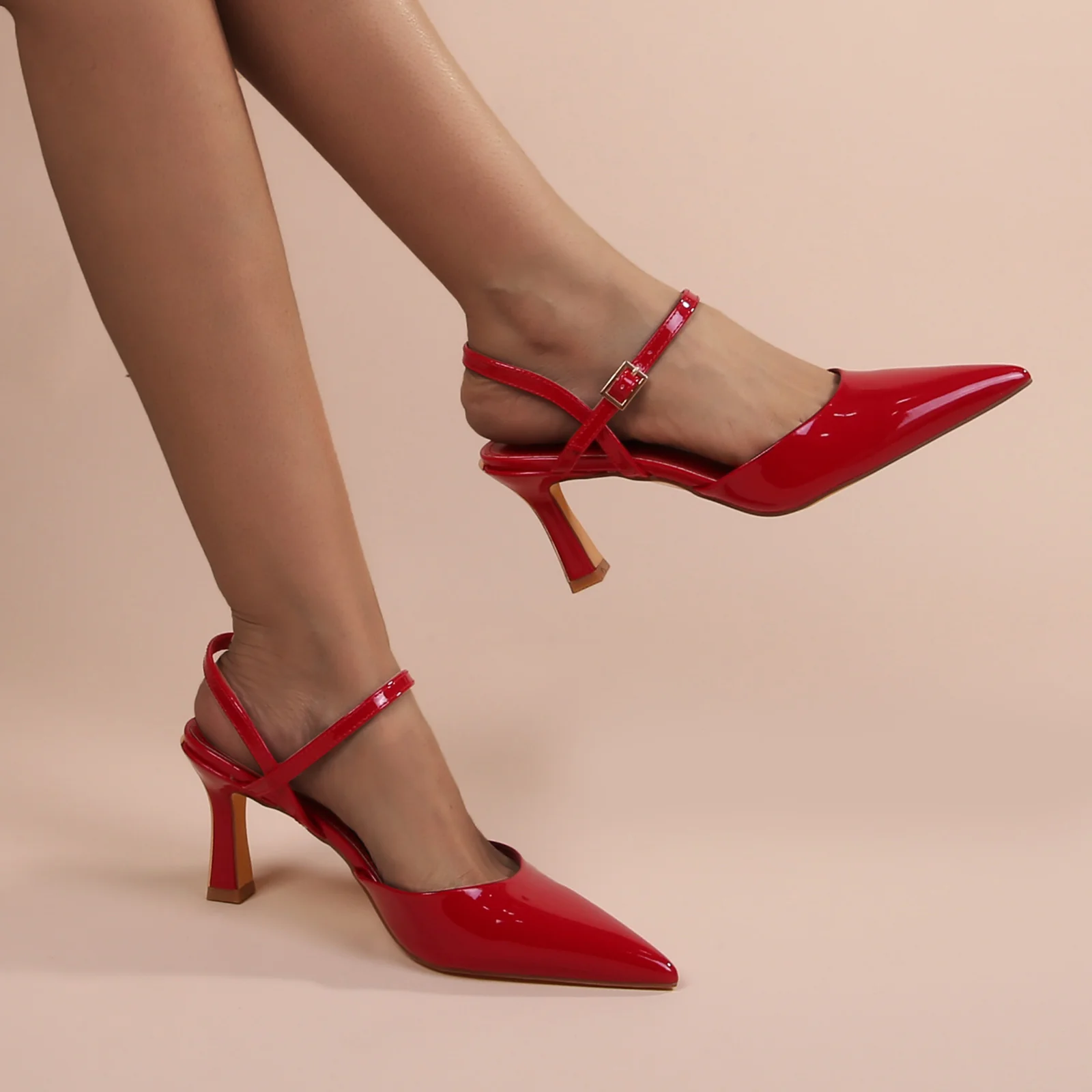 Celine Pointed-Toe Slingback Heels - Image 7