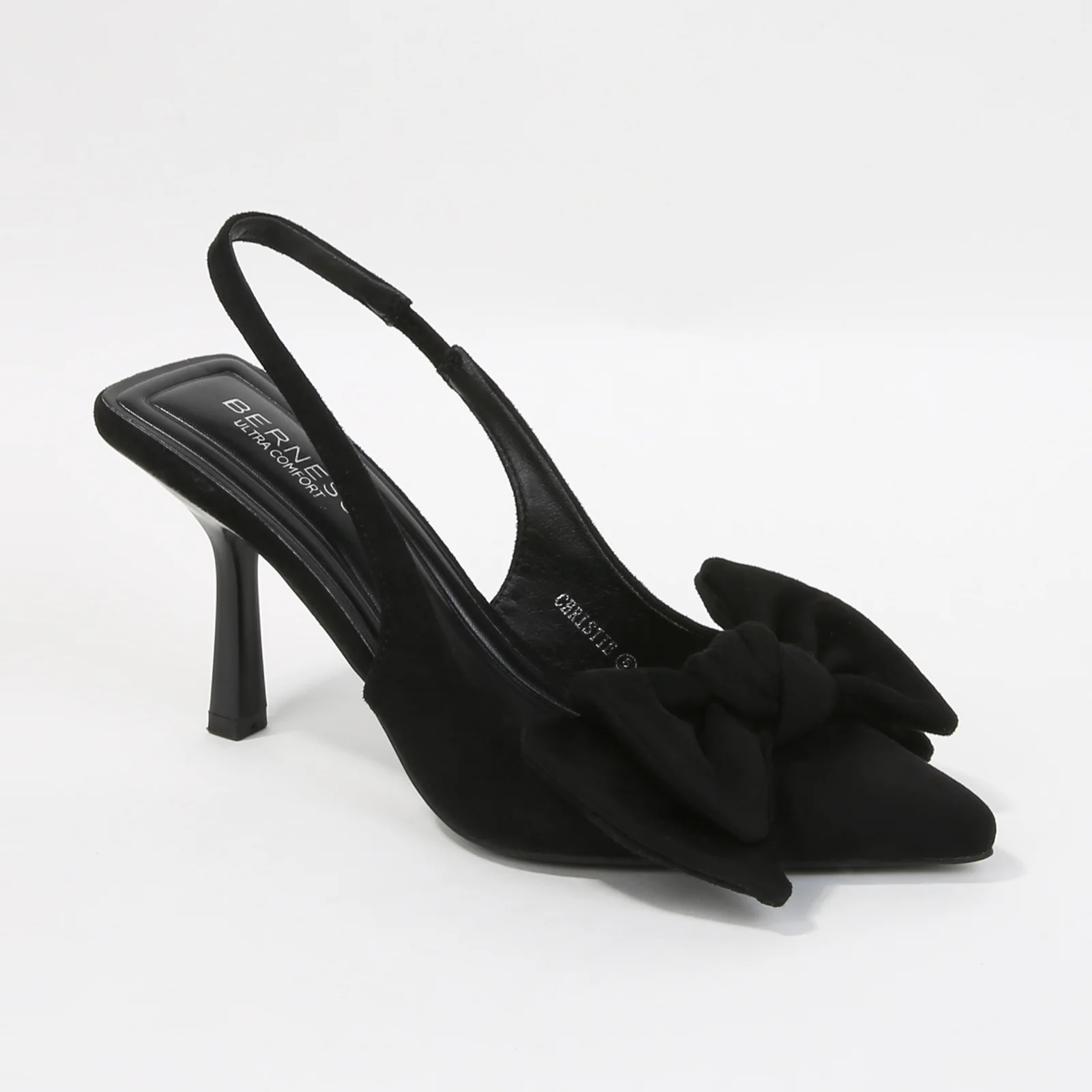 Christie Suede Bow Slingback Pump Heels - Image 5