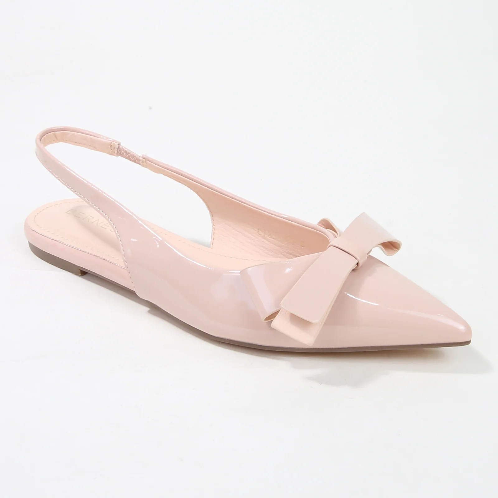 Cinnamon Point Toe Slingback Flats with Oversize Bow - Image 11