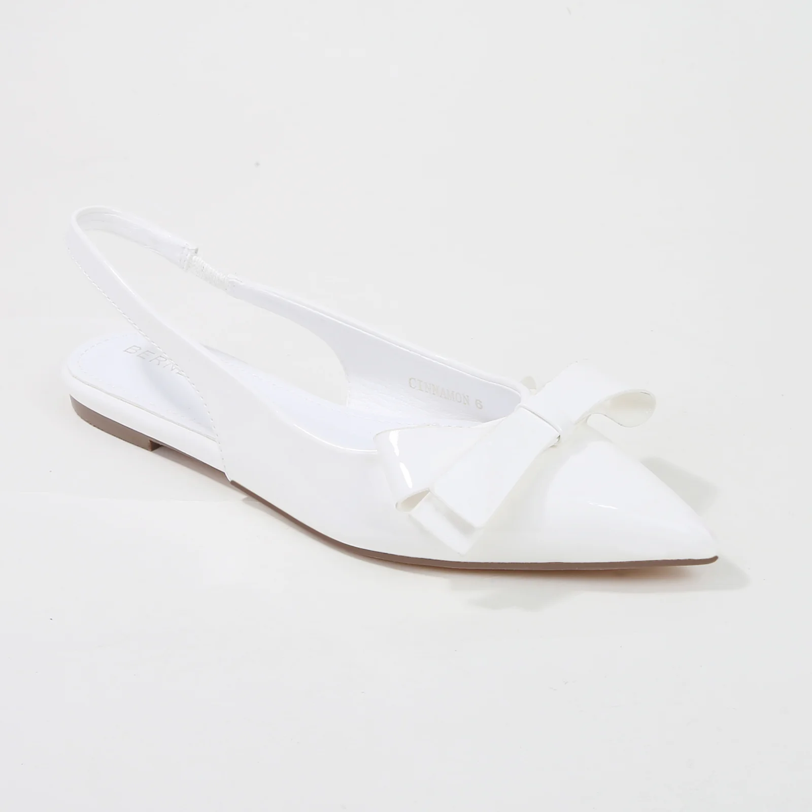 Cinnamon Point Toe Slingback Flats with Oversize Bow - Image 16