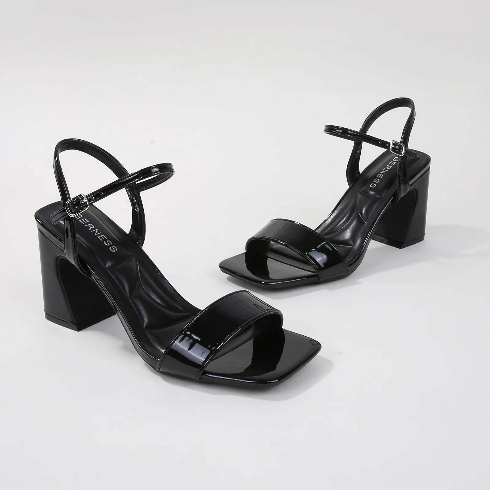 Cross Block Heel Sandals - Image 17