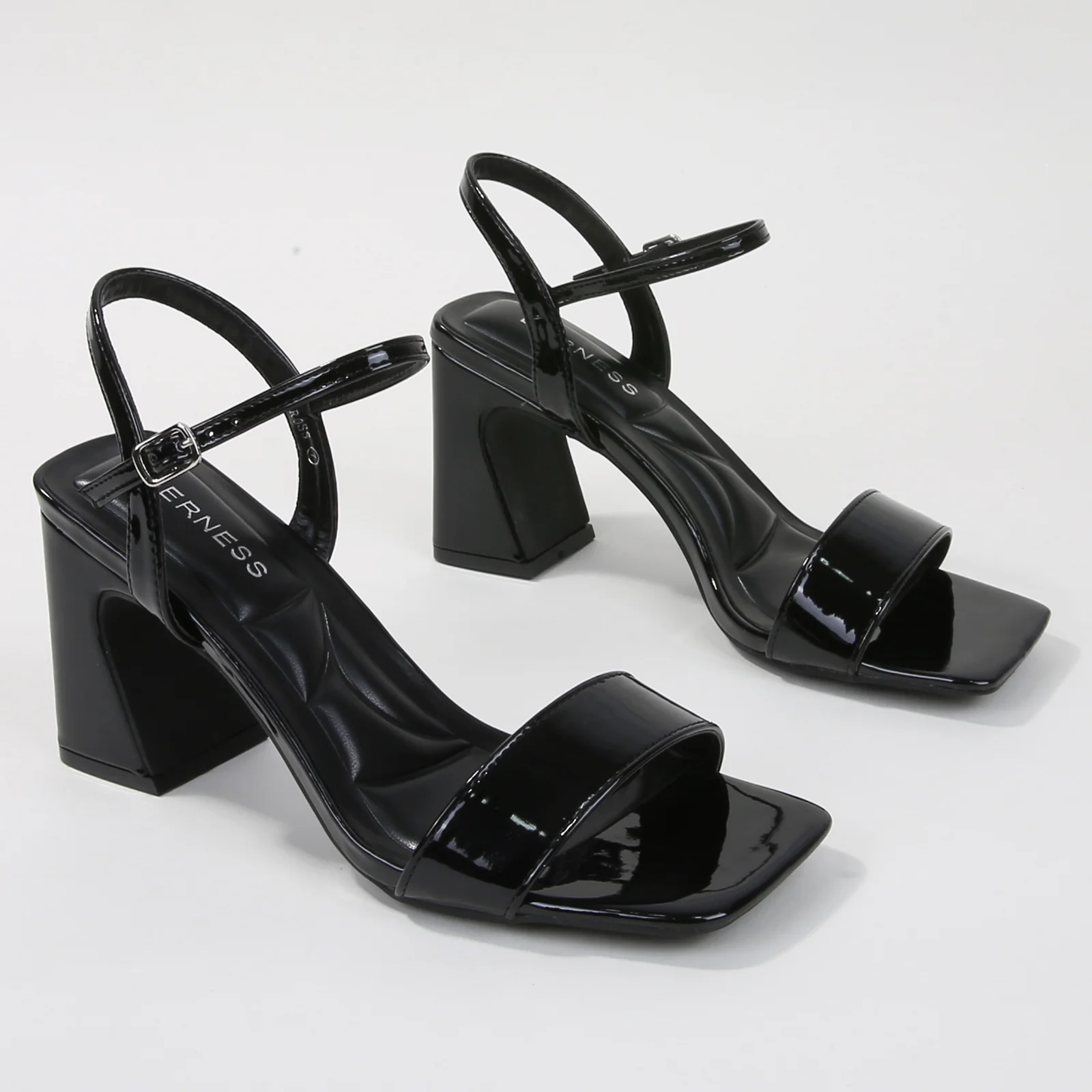 Cross Block Heel Sandals - Image 18