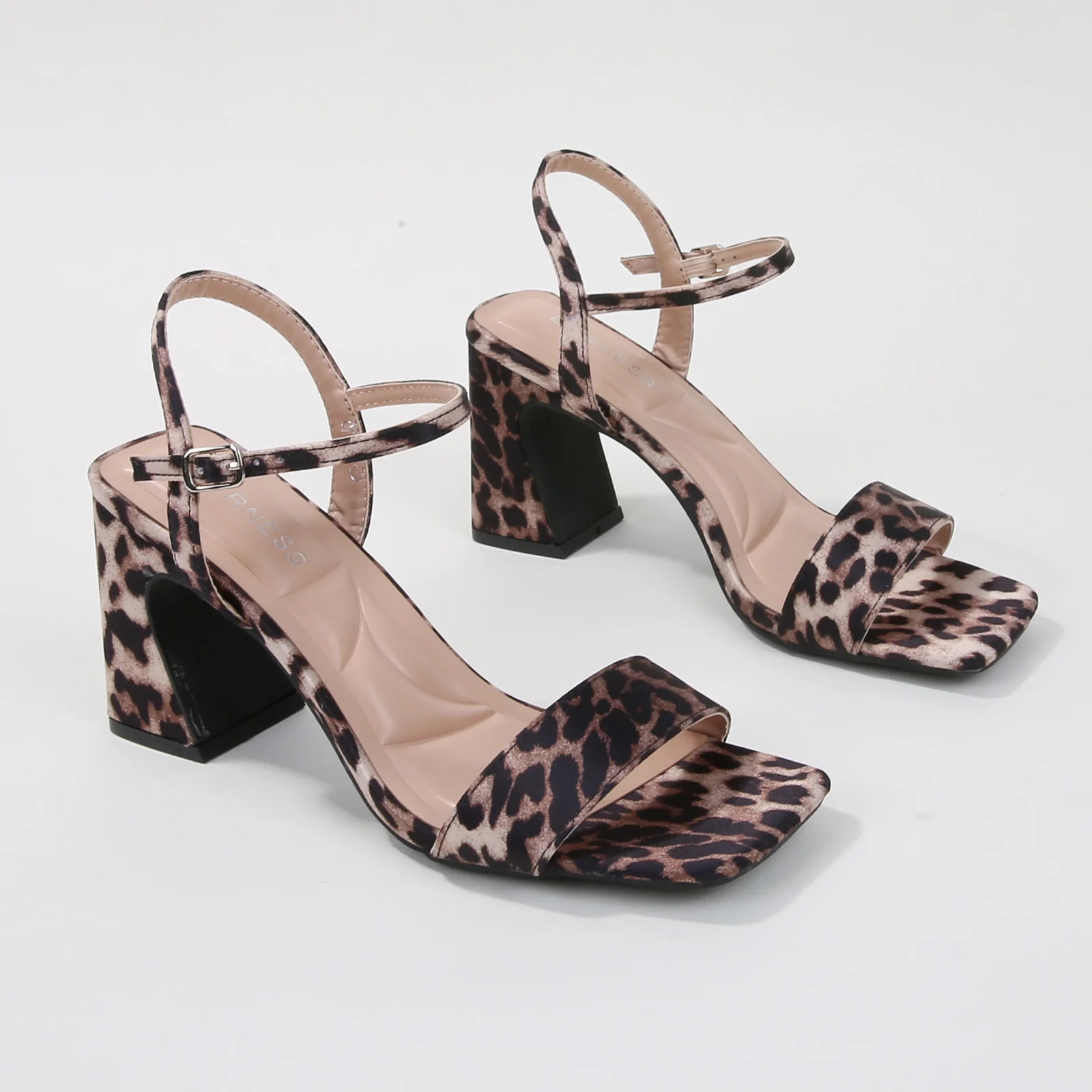 Cross Block Heel Sandals - Image 22
