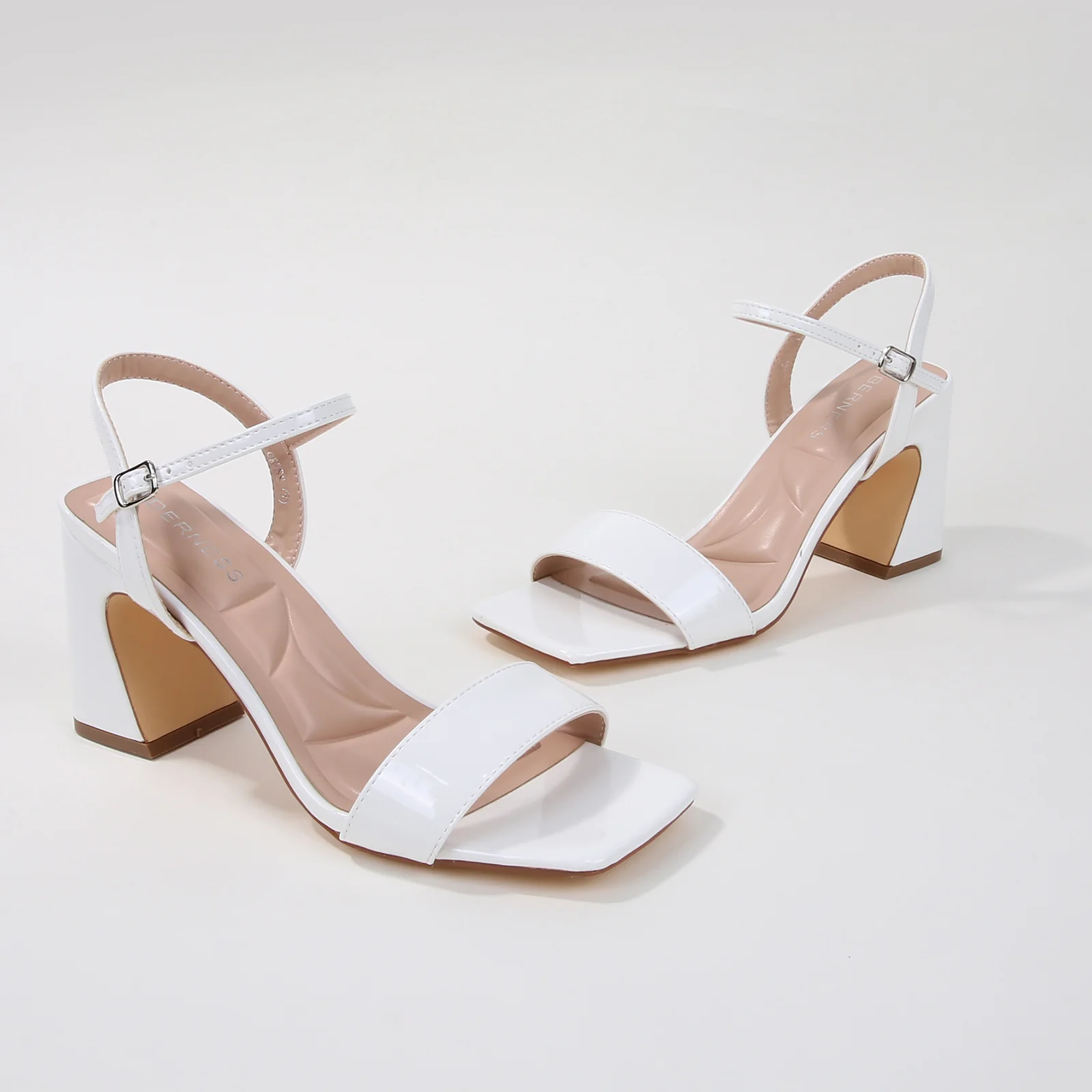 Cross Block Heel Sandals - Image 33
