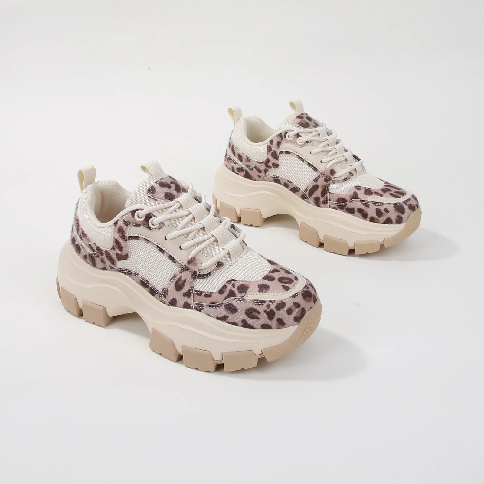 Damian Leopard Chunky Sole Platform Sneaker - Image 3