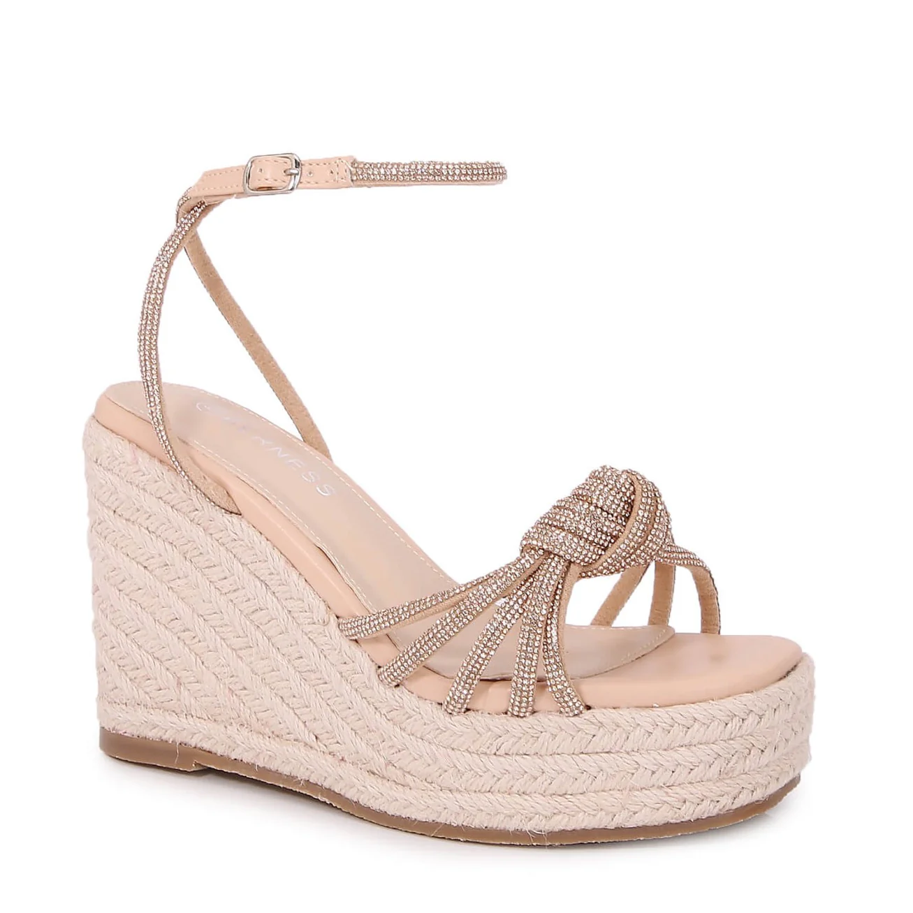 Danica Rhinestone Espadrille Wedge Heels - Image 6