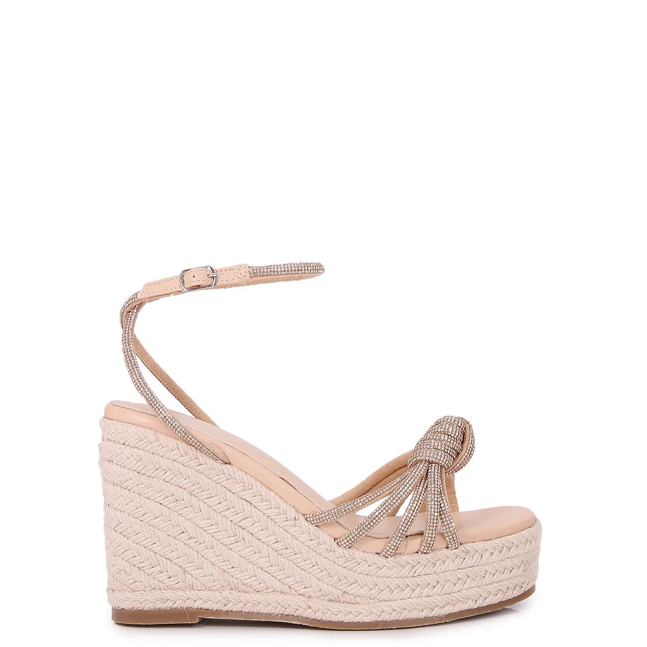 Danica Rhinestone Espadrille Wedge Heels - Image 7